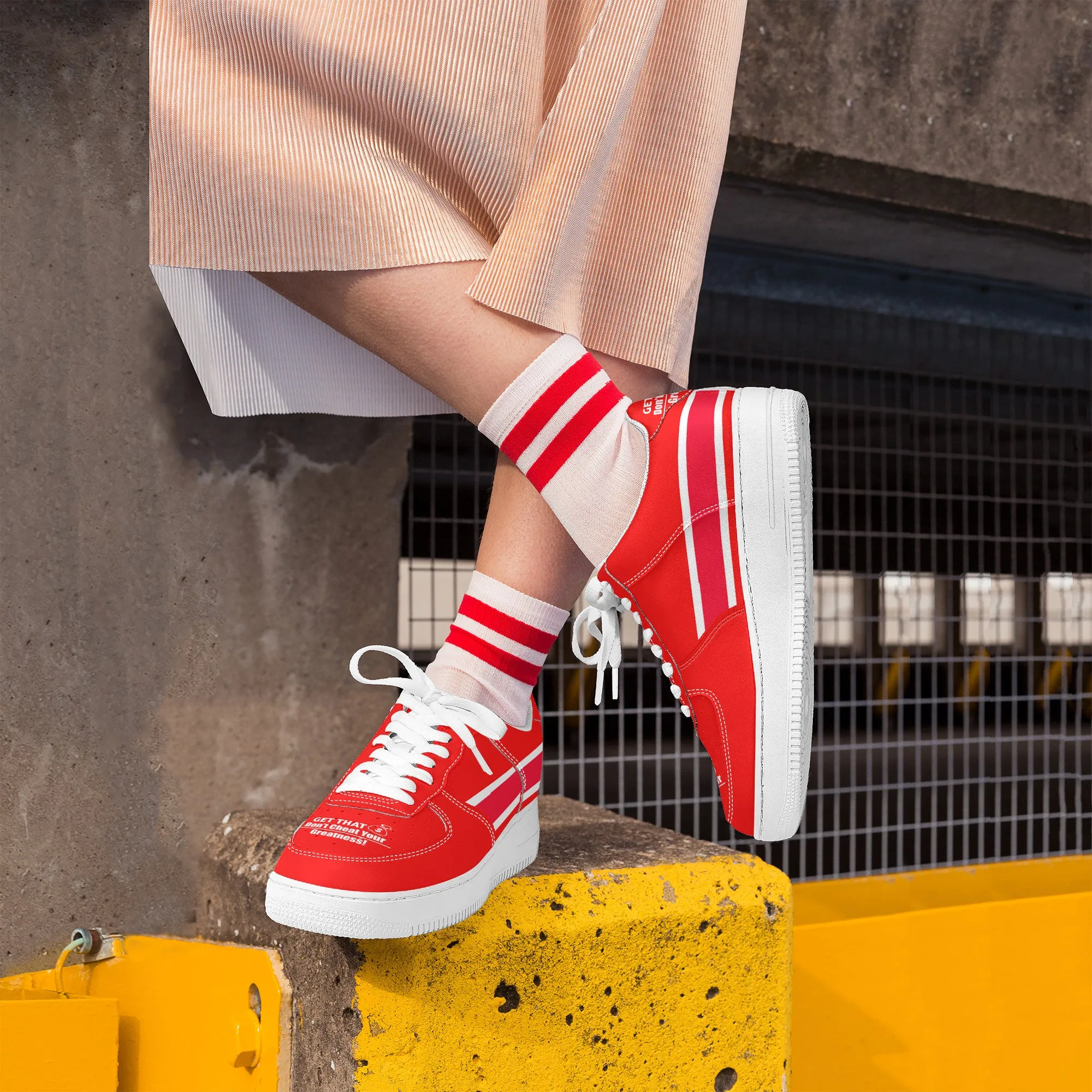 Get That Bag, Low Top Unisex Sneaker