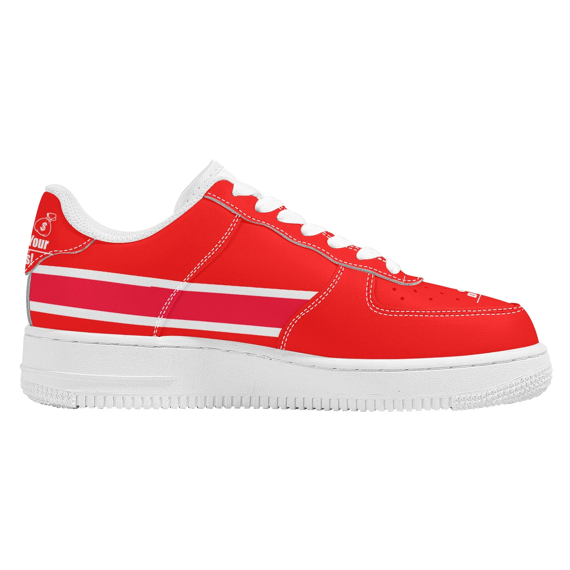Get That Bag, Low Top Unisex Sneaker