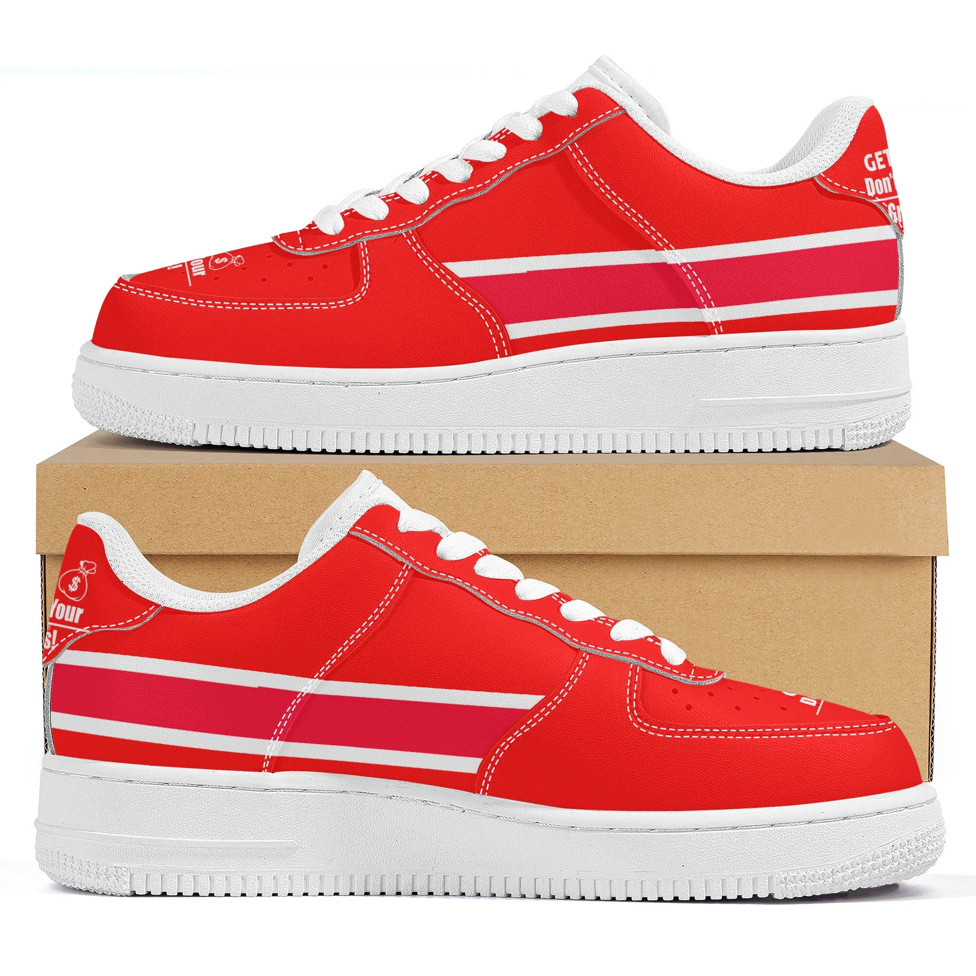 Get That Bag, Low Top Unisex Sneaker