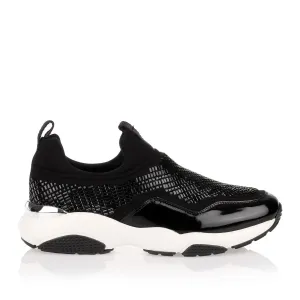 Giolly black beaded sneaker