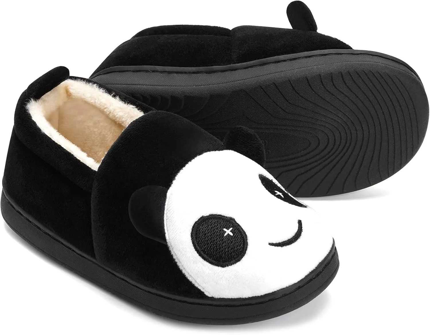 Girls House Slippers Kids Plush House Shoes Boys Warm Cartoon Slippers Cute Animal Winter Indoor Slipper