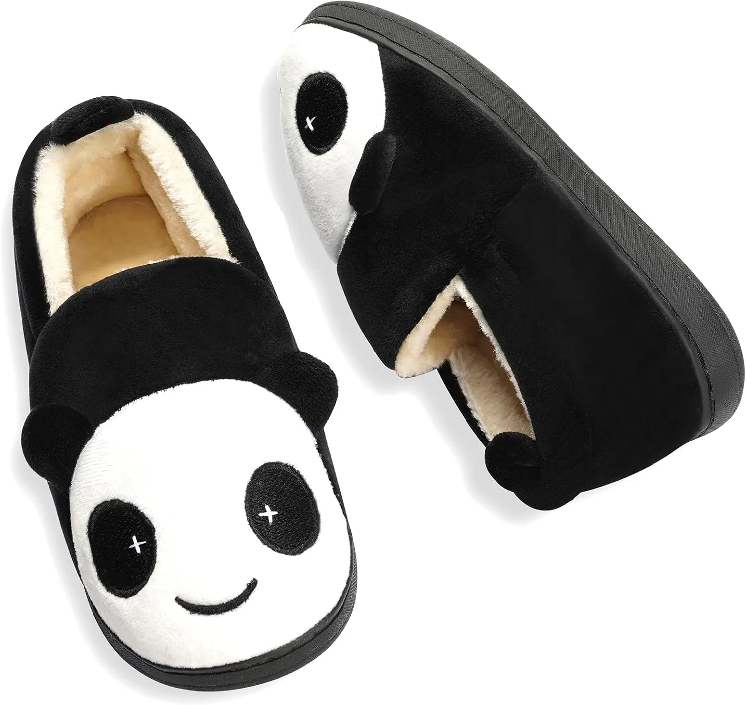 Girls House Slippers Kids Plush House Shoes Boys Warm Cartoon Slippers Cute Animal Winter Indoor Slipper