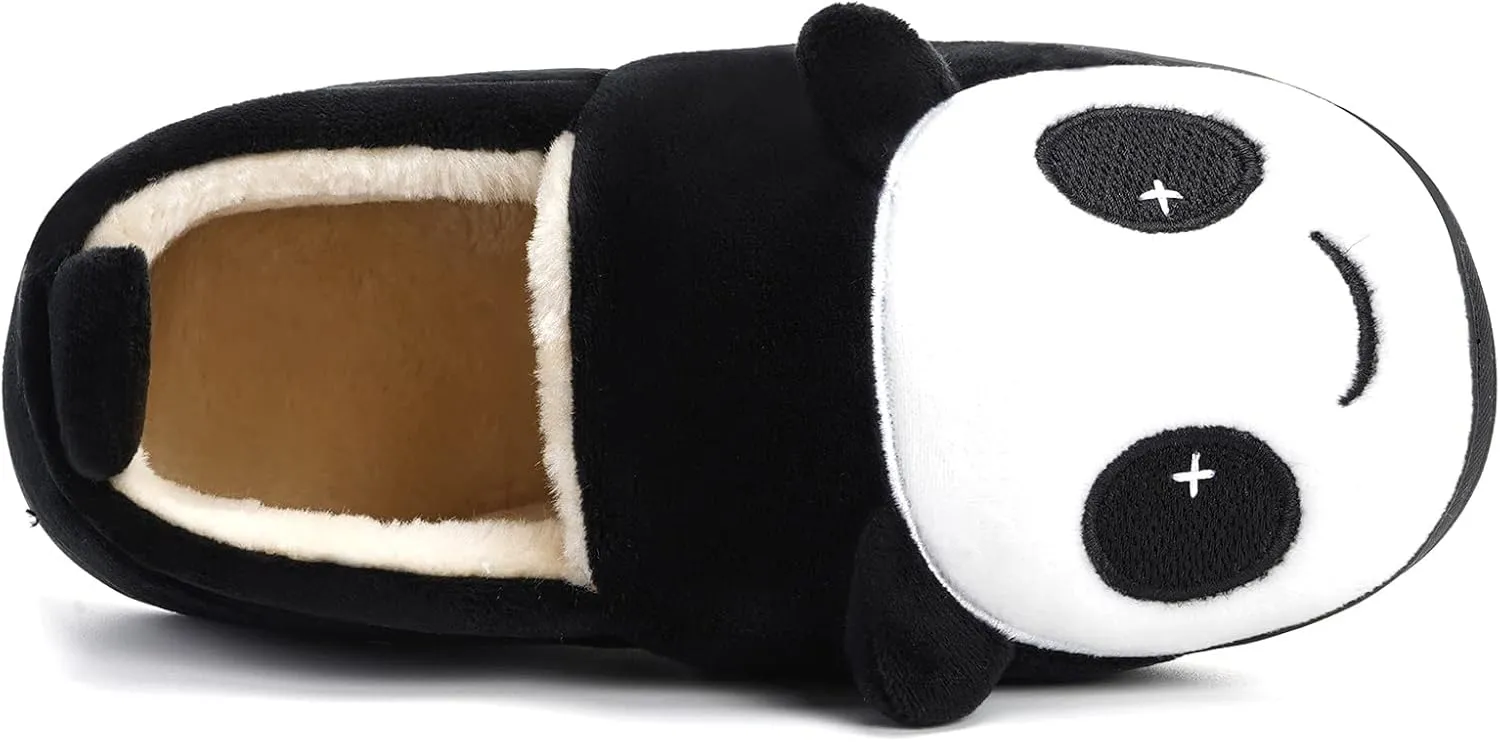 Girls House Slippers Kids Plush House Shoes Boys Warm Cartoon Slippers Cute Animal Winter Indoor Slipper