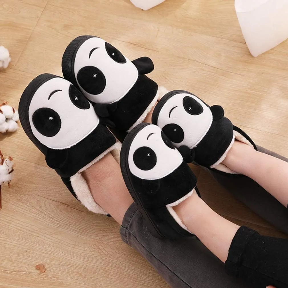 Girls House Slippers Kids Plush House Shoes Boys Warm Cartoon Slippers Cute Animal Winter Indoor Slipper
