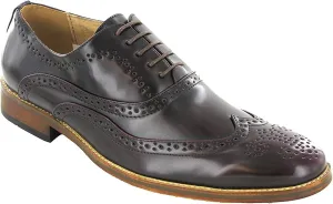 Goor Mens Capped Lace Oxford Brogue Shoes