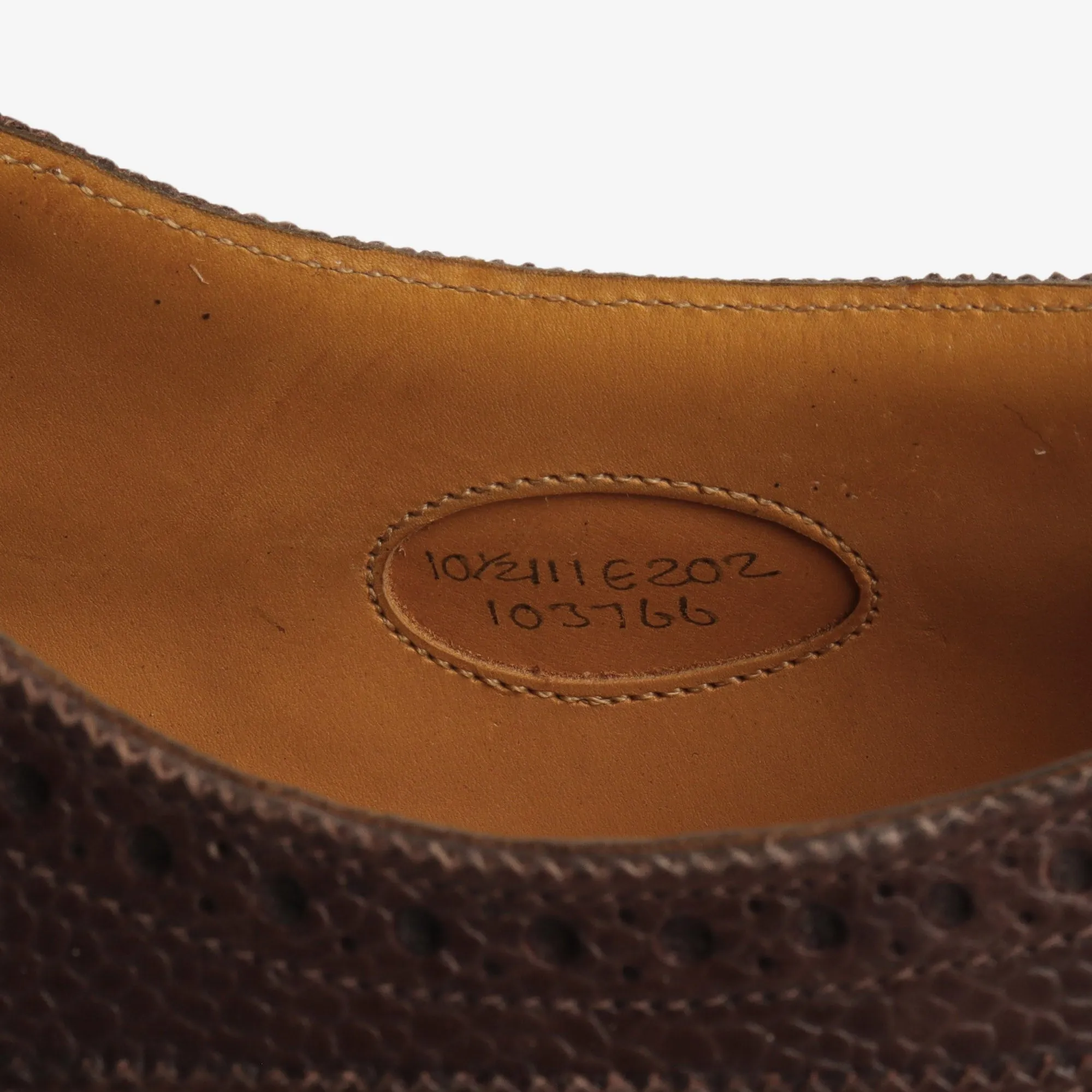 Grained Leather Oxford Brogue   Trees