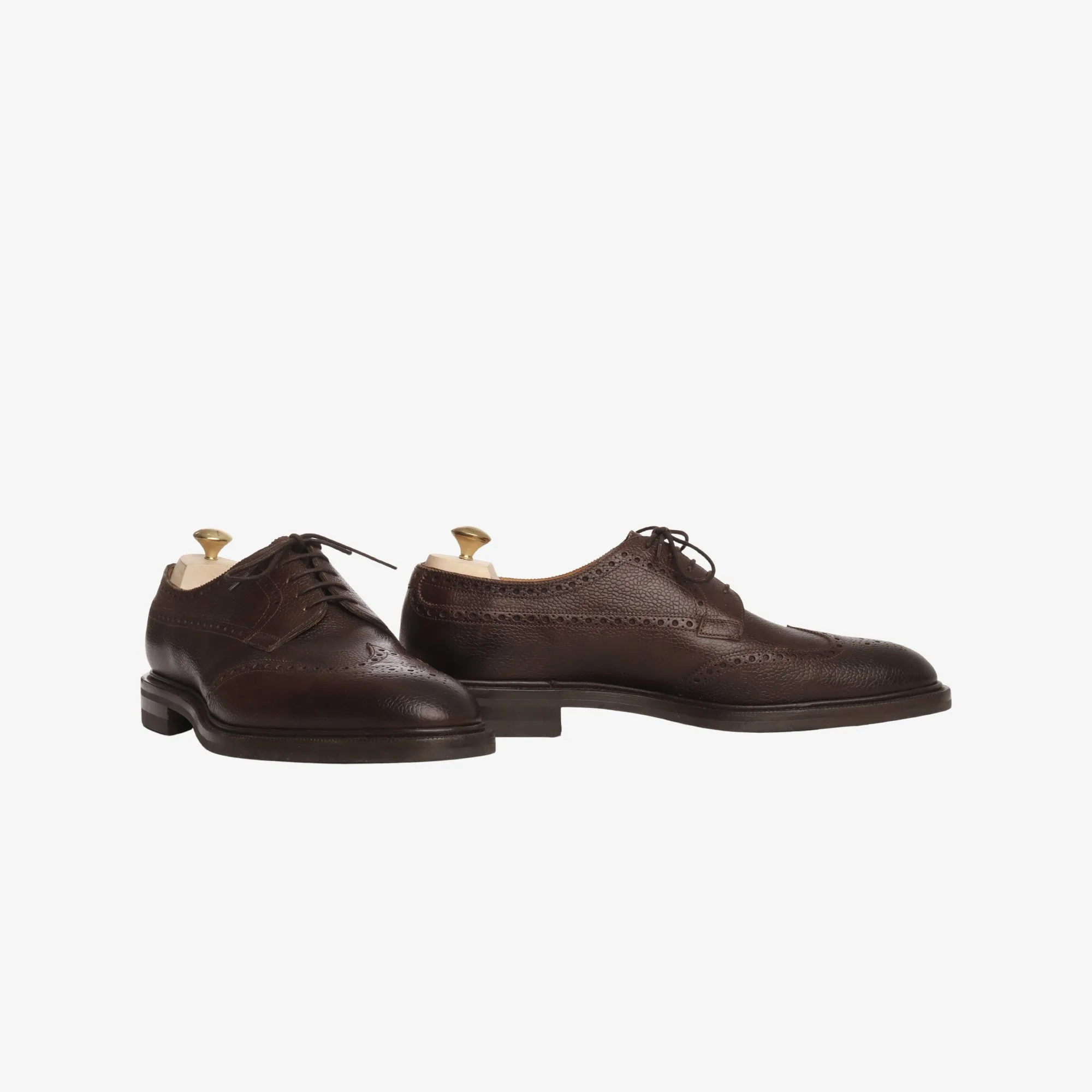 Grained Leather Oxford Brogue   Trees