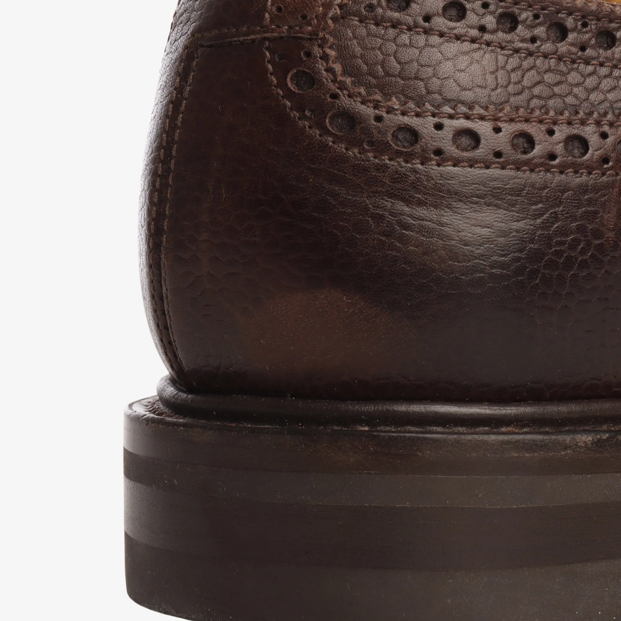 Grained Leather Oxford Brogue   Trees