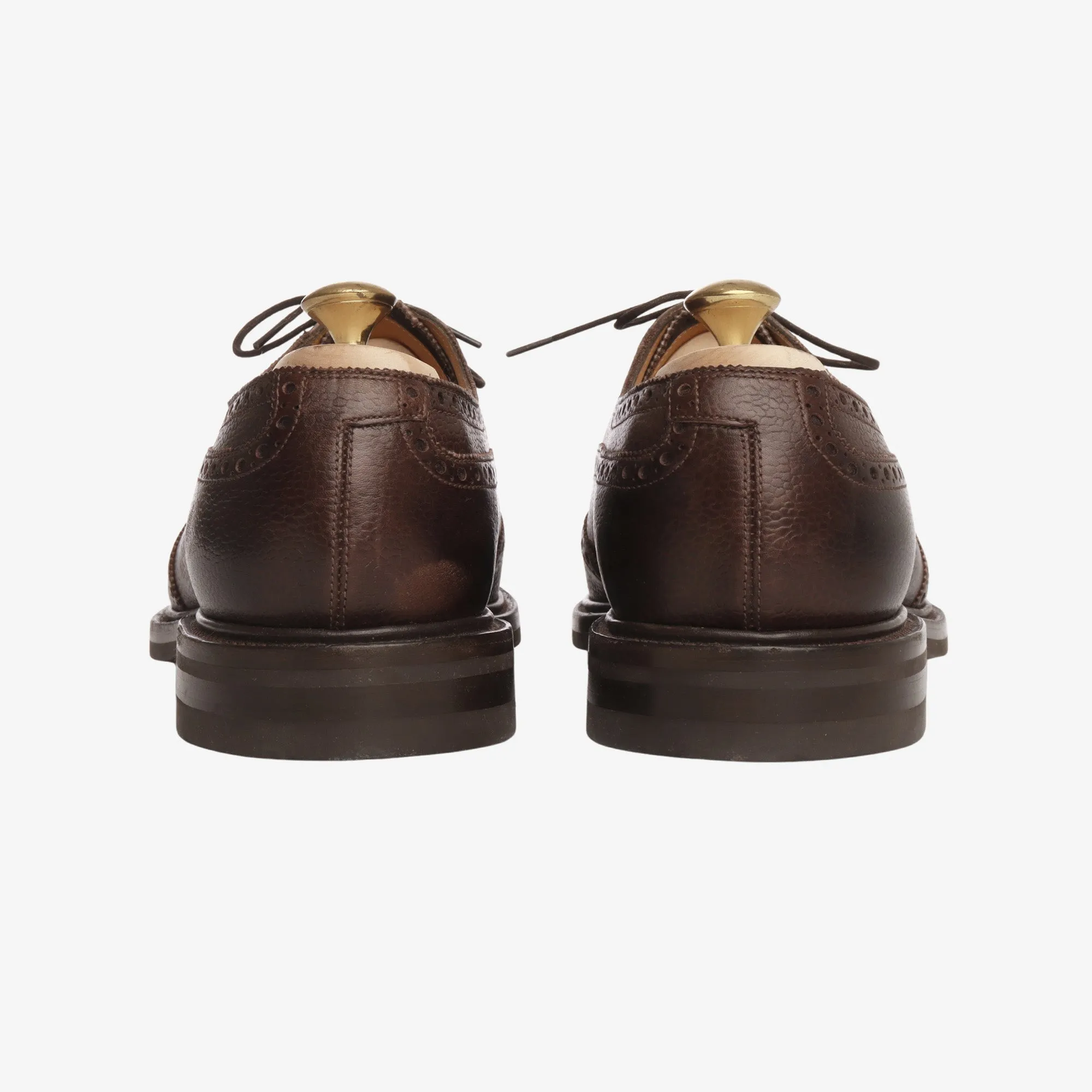 Grained Leather Oxford Brogue   Trees
