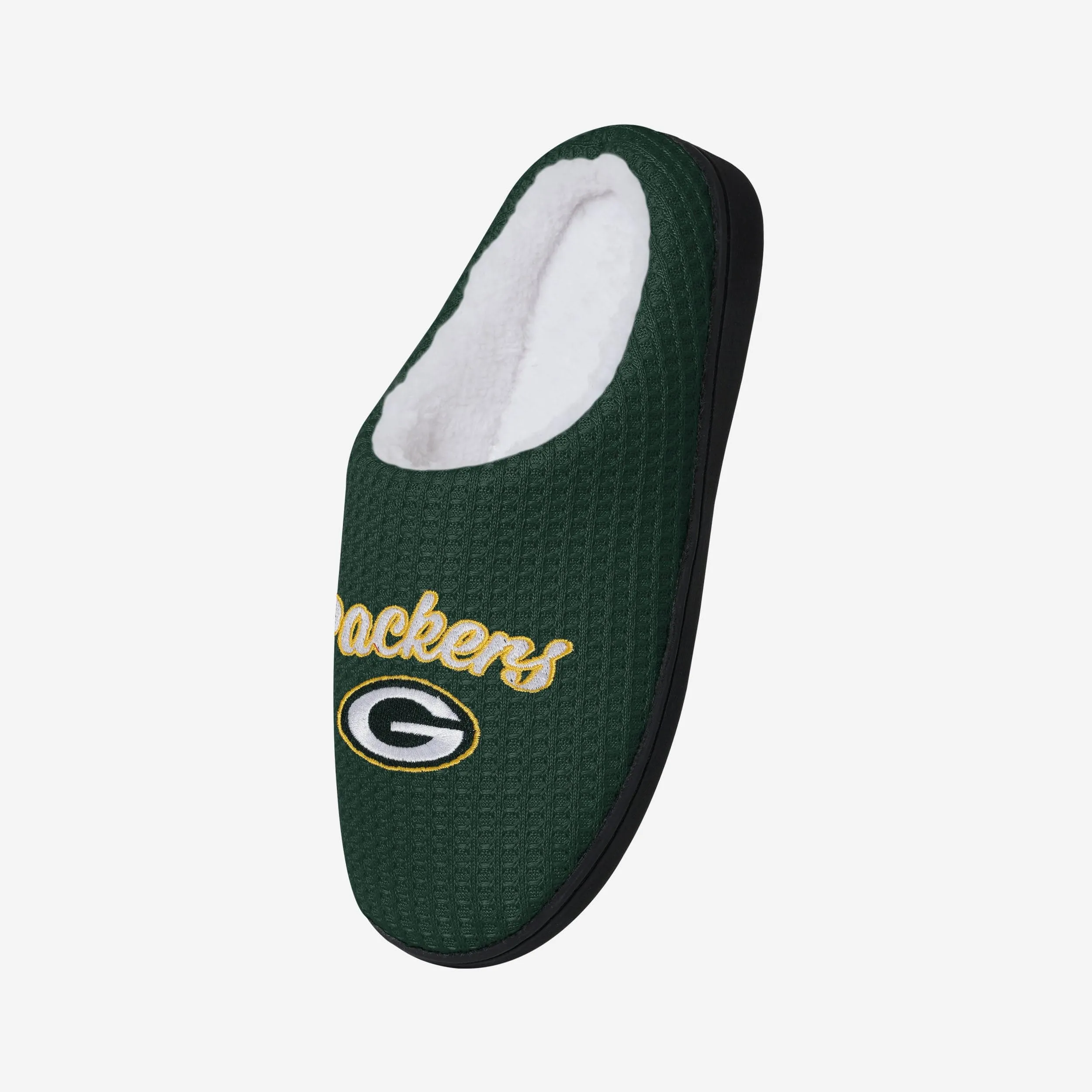Green Bay Packers Womens Sherpa Lined Memory Foam Slipper