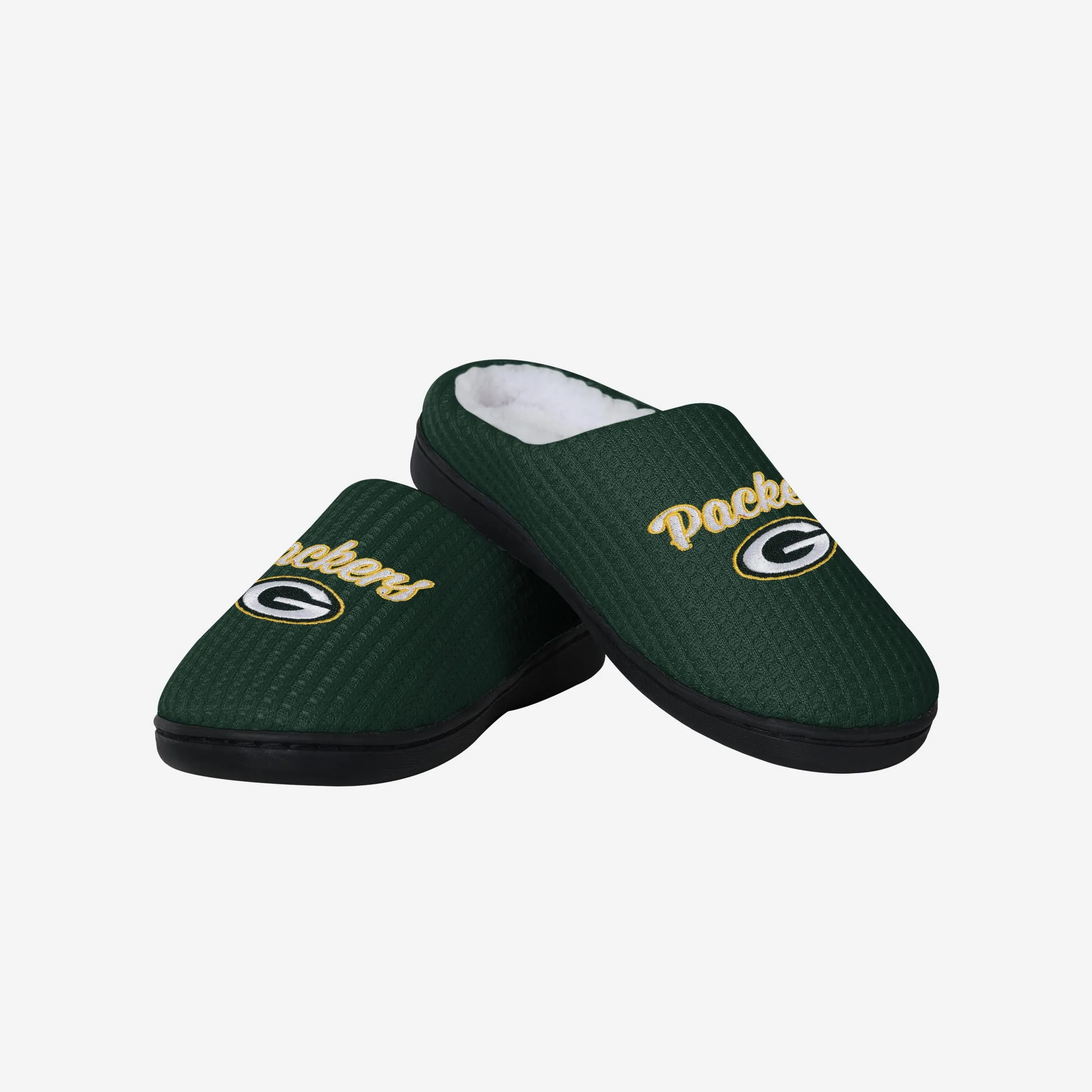 Green Bay Packers Womens Sherpa Lined Memory Foam Slipper