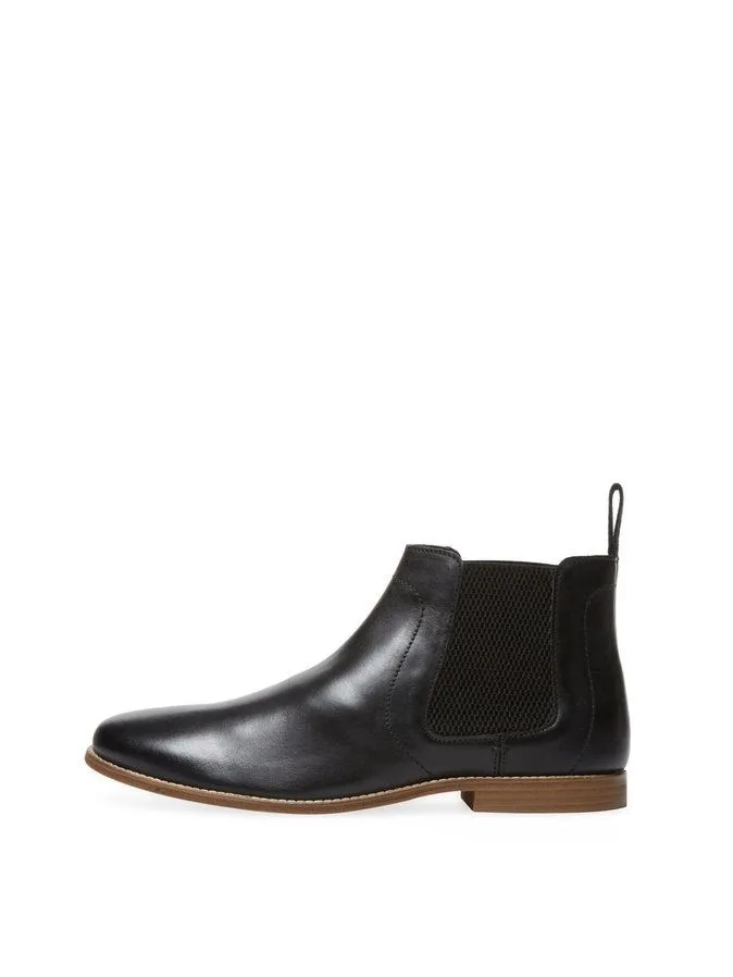 Handmade Black Ankle Chelsea Boot for Men
