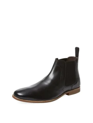 Handmade Black Ankle Chelsea Boot for Men