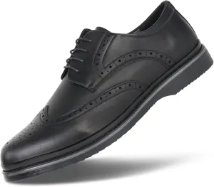 Hawkwell Men's Plus Size Wingtip Brogue Oxfords Dress Shoes US Size 14 15 16 17 18