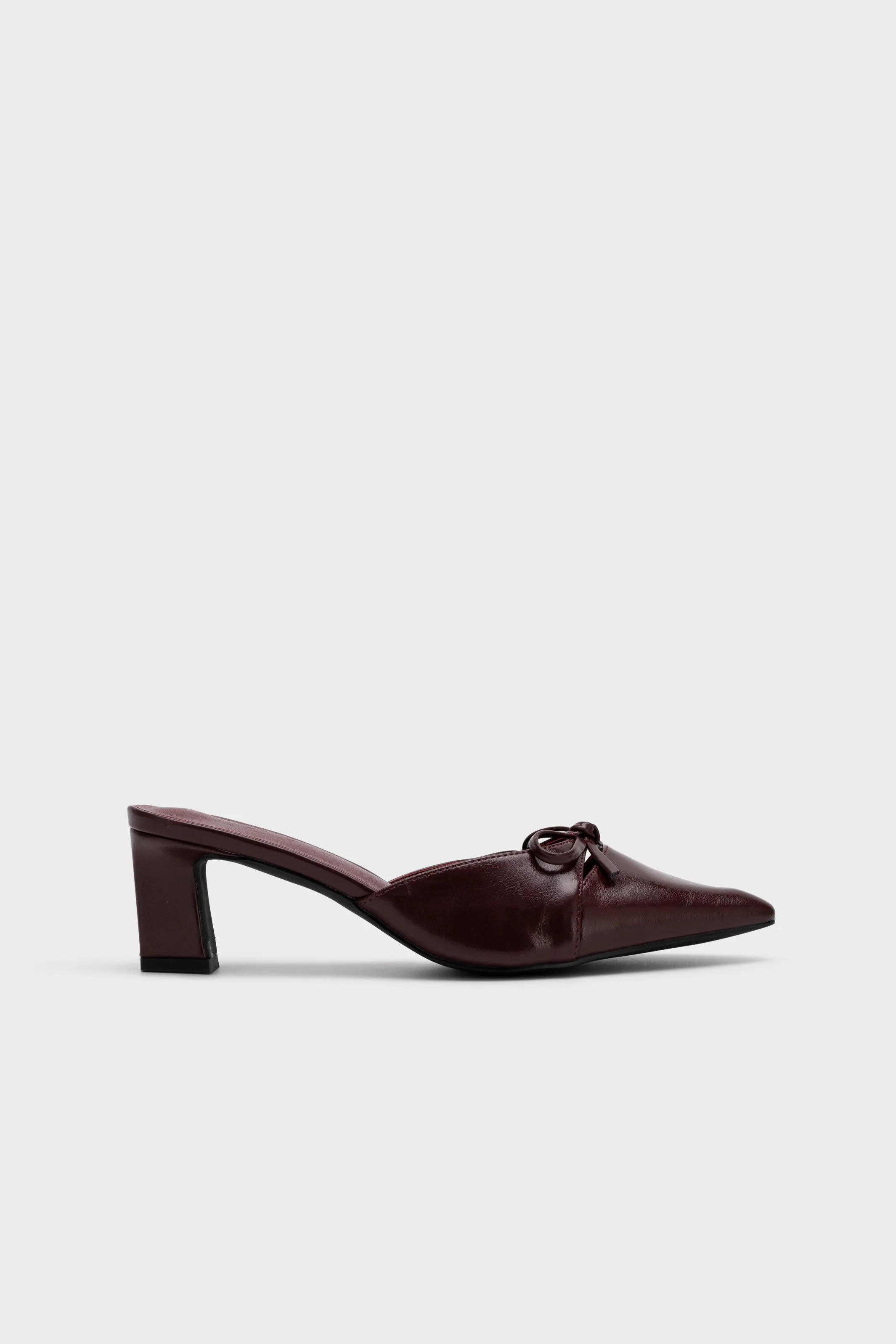 HEEL MULE WITH BOW