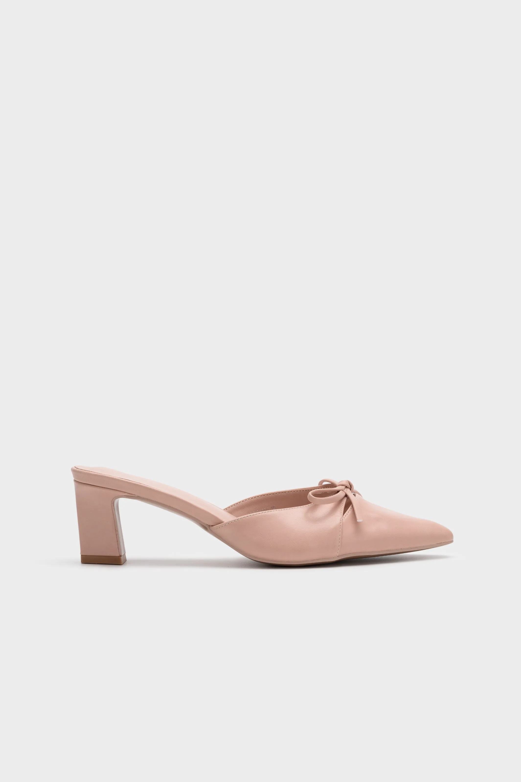 HEEL MULE WITH BOW
