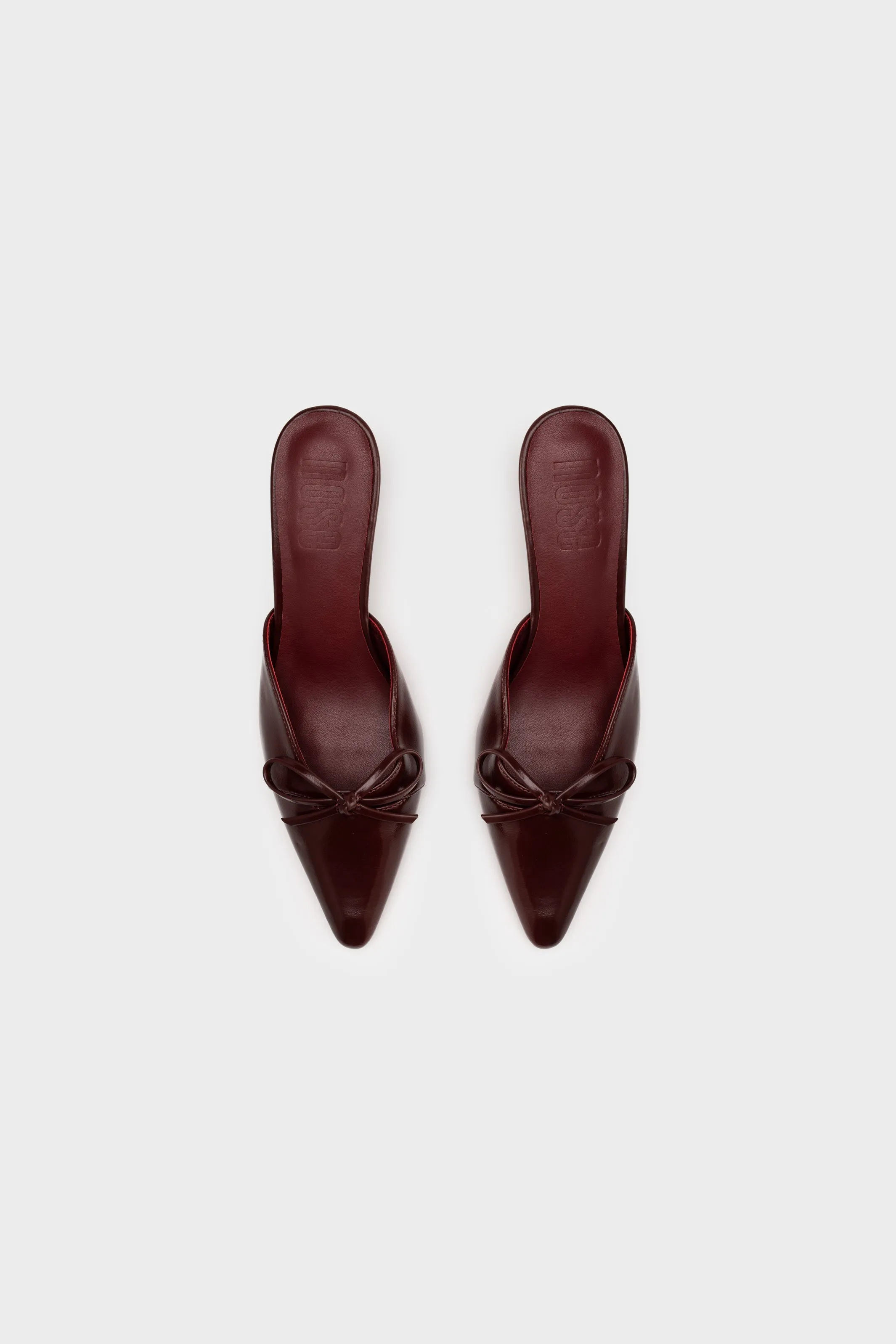 HEEL MULE WITH BOW