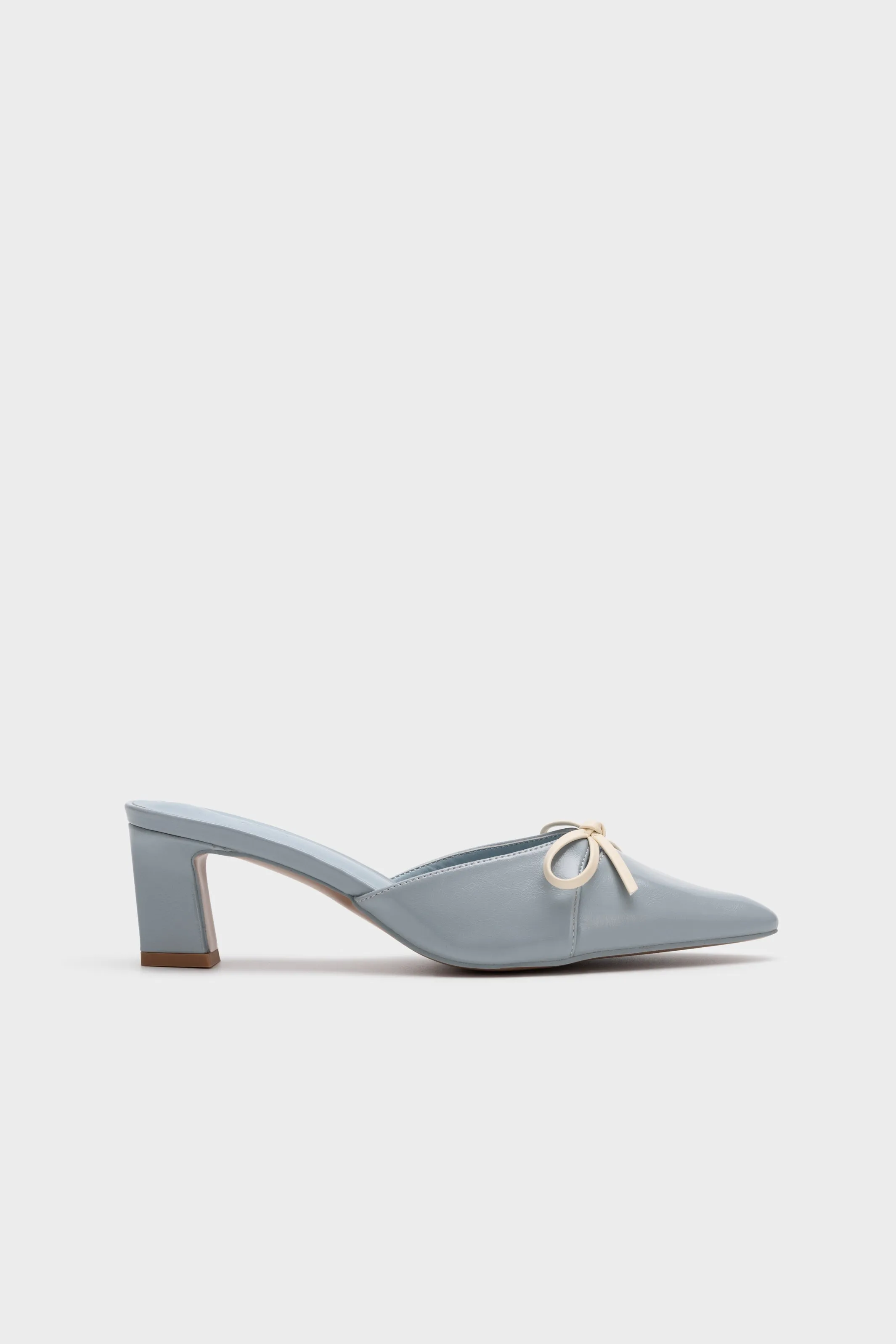 HEEL MULE WITH BOW