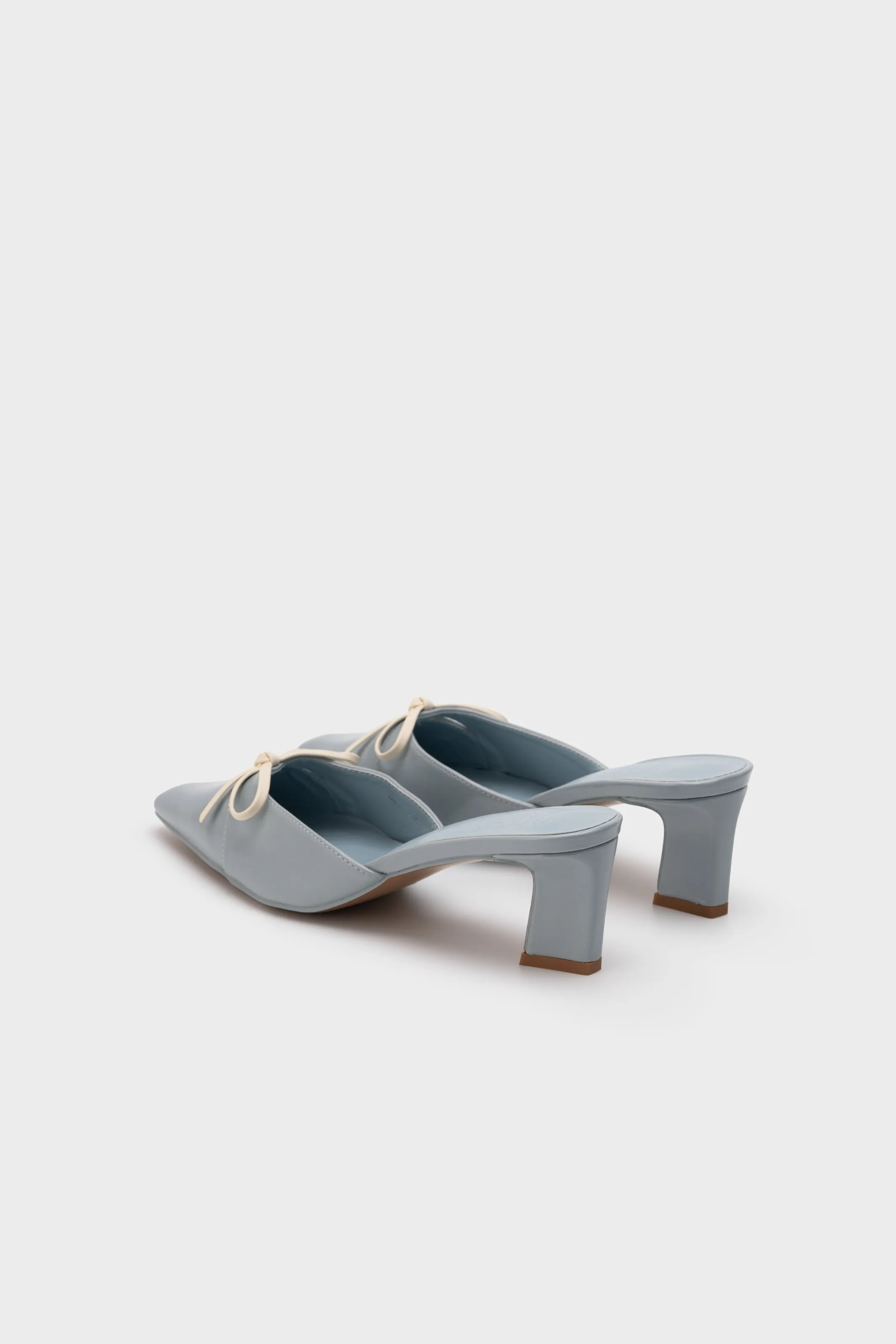 HEEL MULE WITH BOW