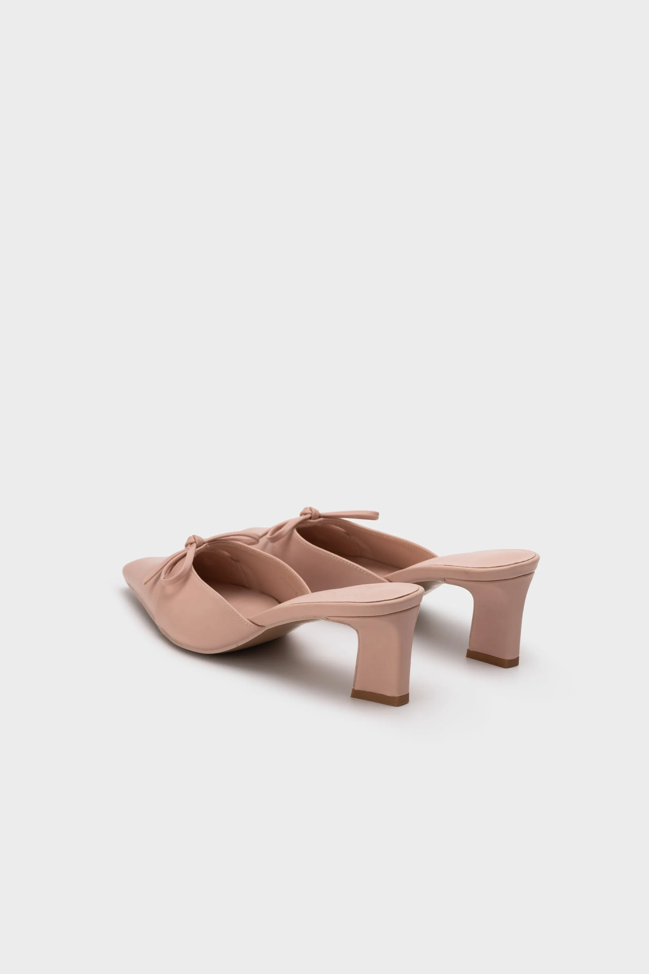 HEEL MULE WITH BOW
