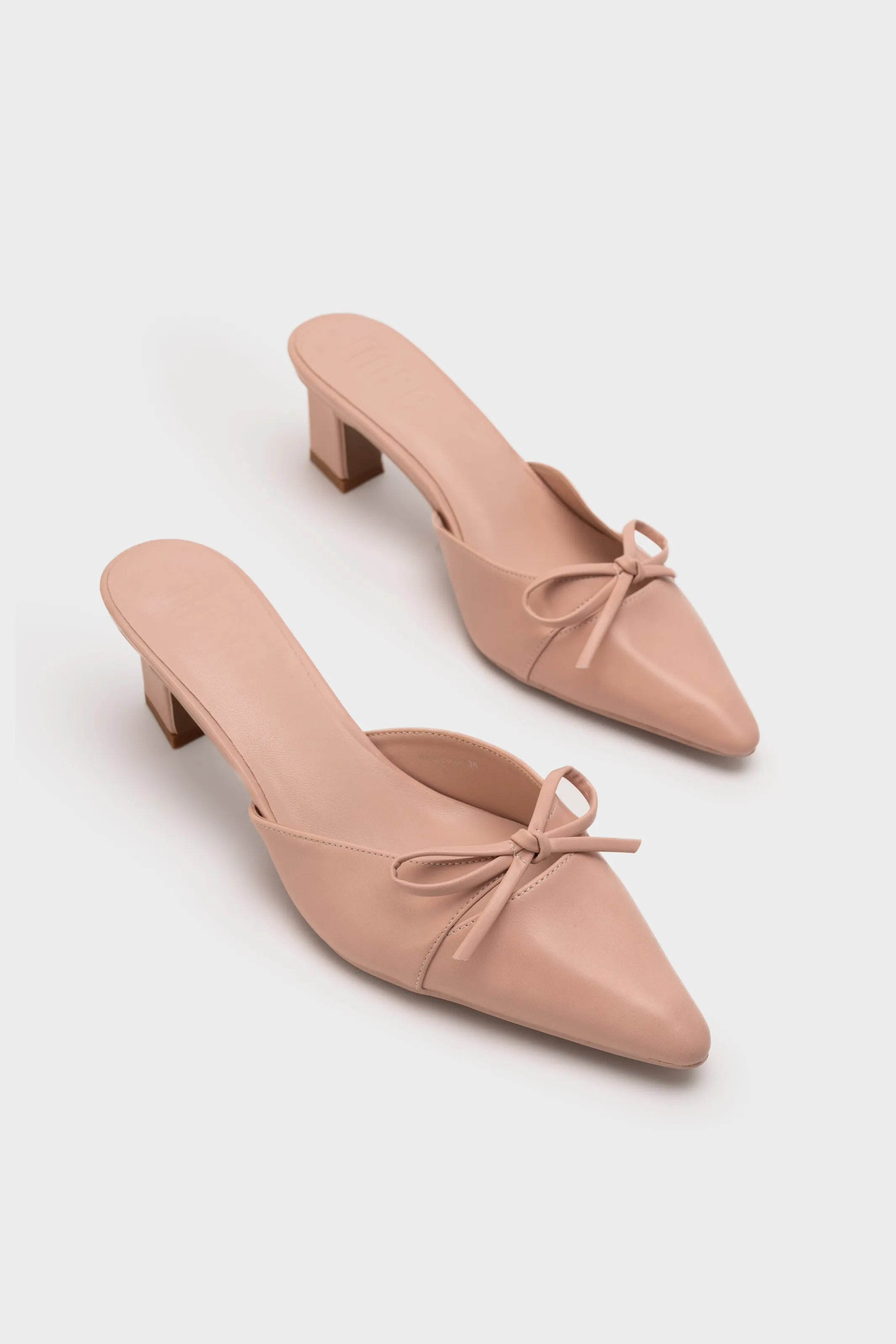 HEEL MULE WITH BOW
