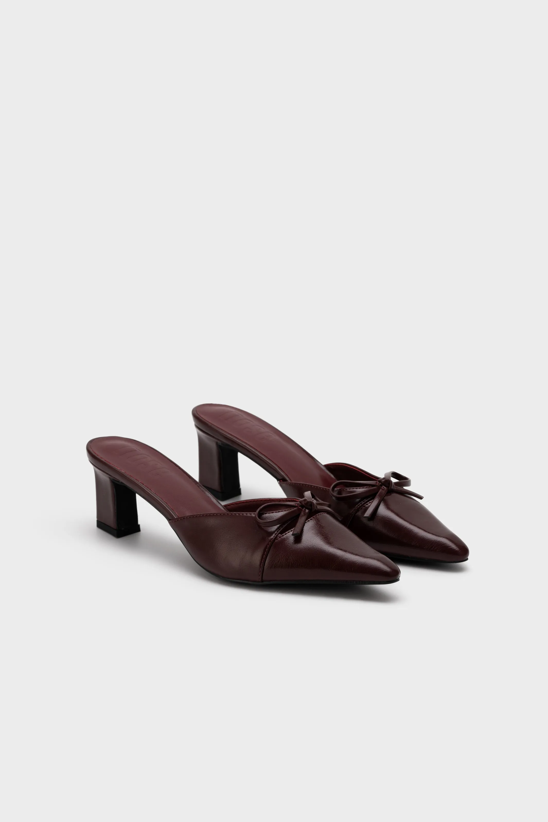 HEEL MULE WITH BOW
