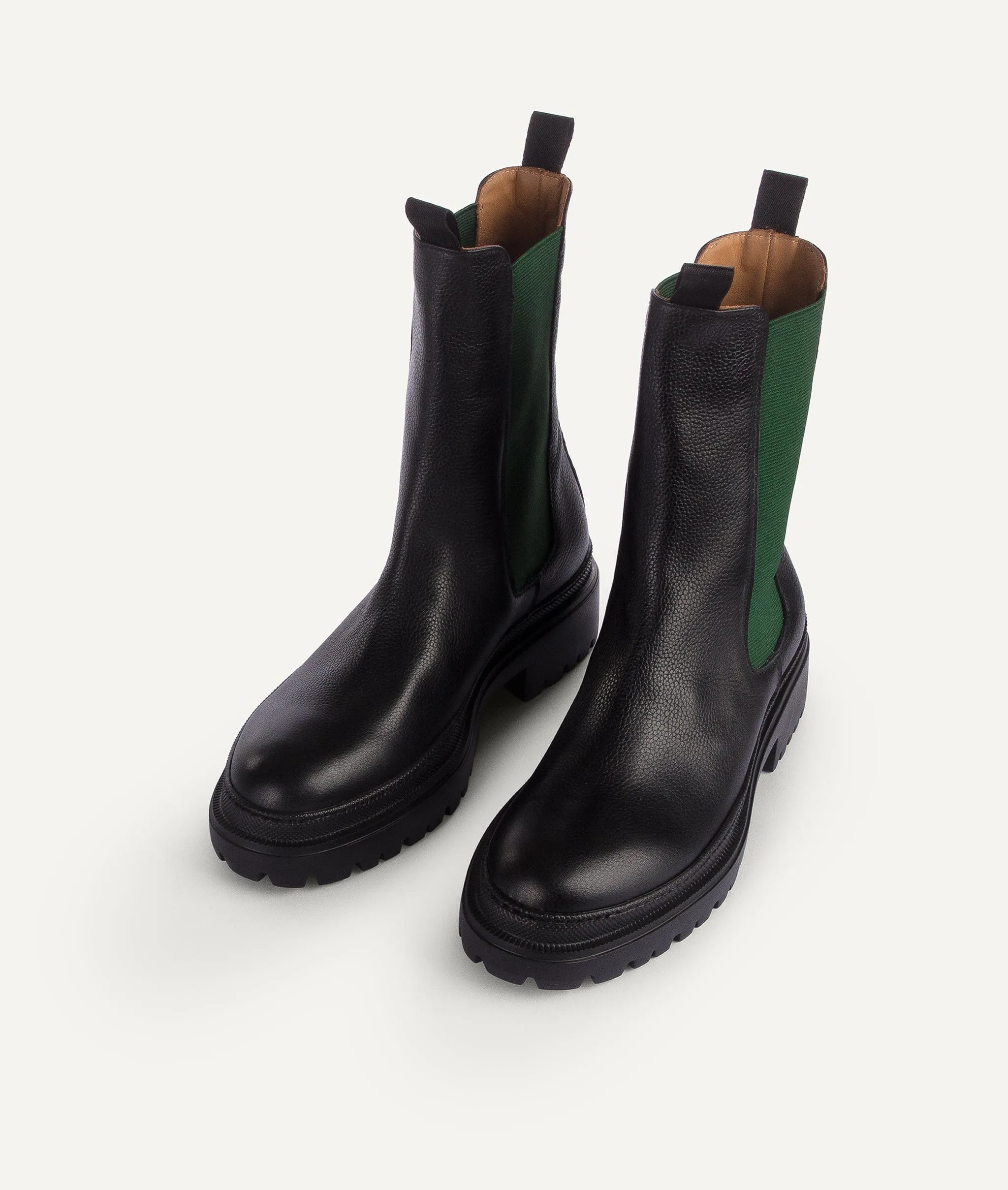 High Shaft Chelsea Boot in Calf Leather