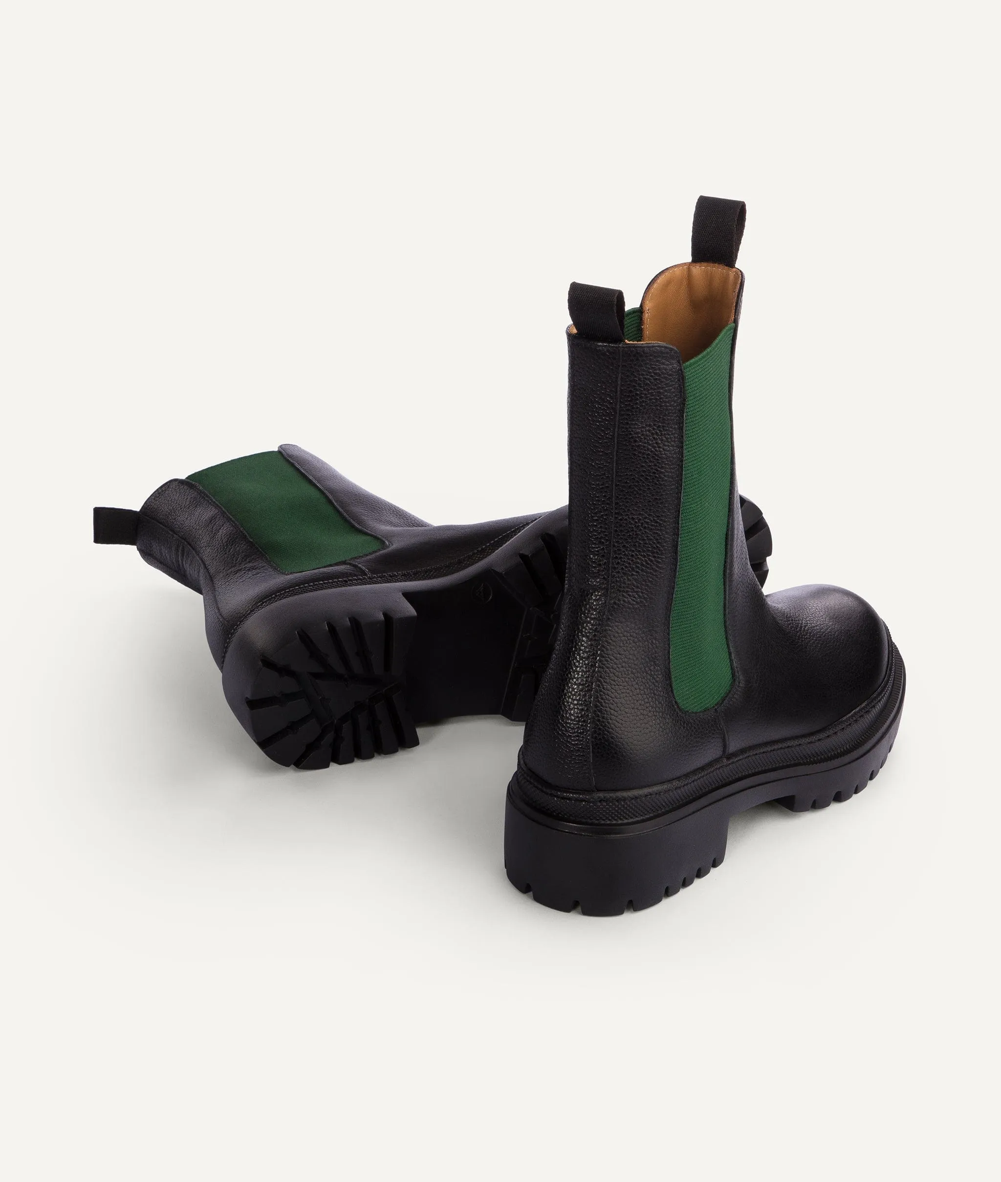 High Shaft Chelsea Boot in Calf Leather