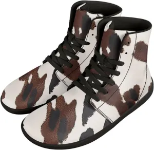 High Top Sneakers Women's Minimalist Barefoot Shoes | Zero Drop Sole | Wide Width Fashion Sneaker Size 36-48