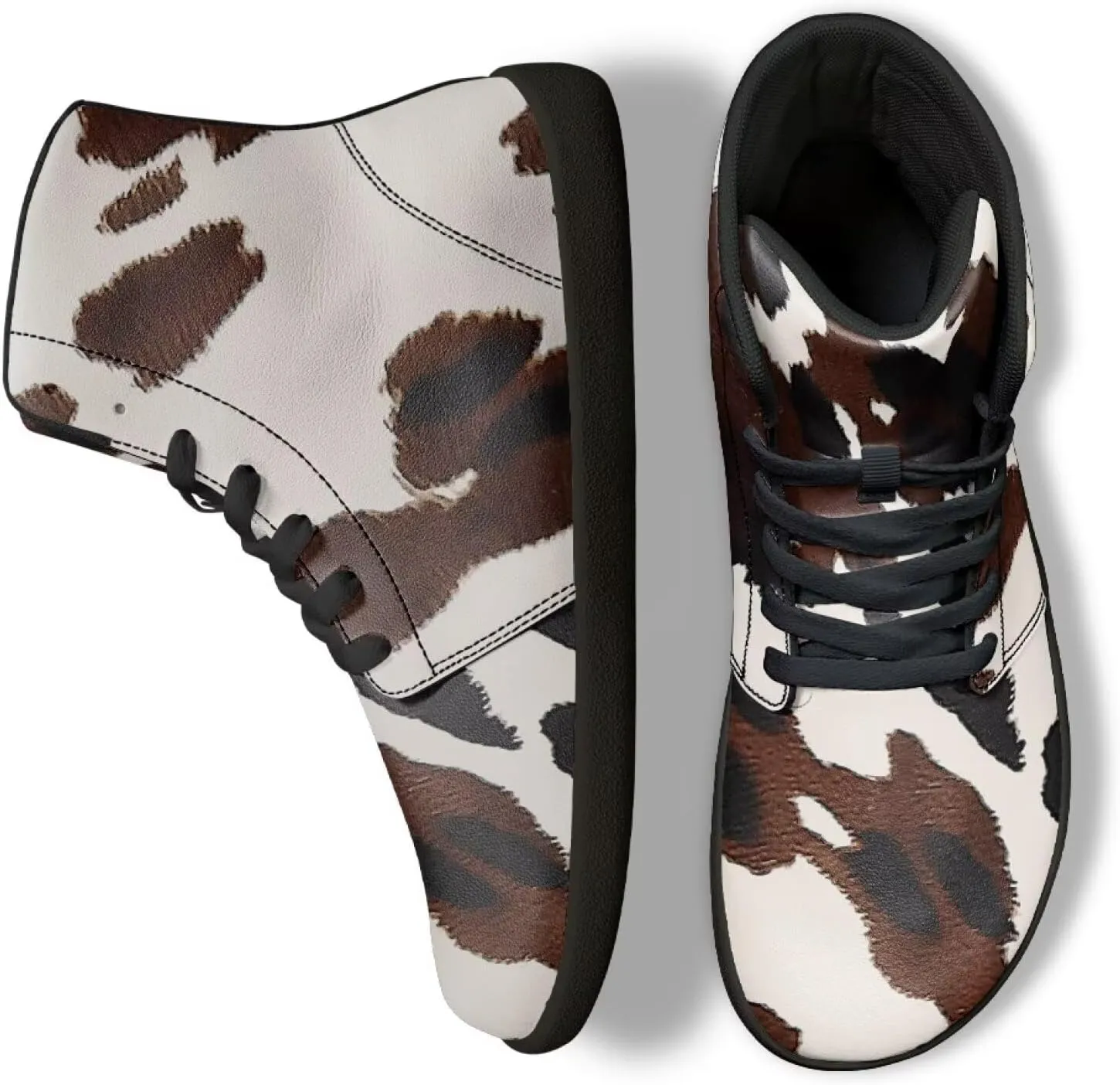 High Top Sneakers Women's Minimalist Barefoot Shoes | Zero Drop Sole | Wide Width Fashion Sneaker Size 36-48