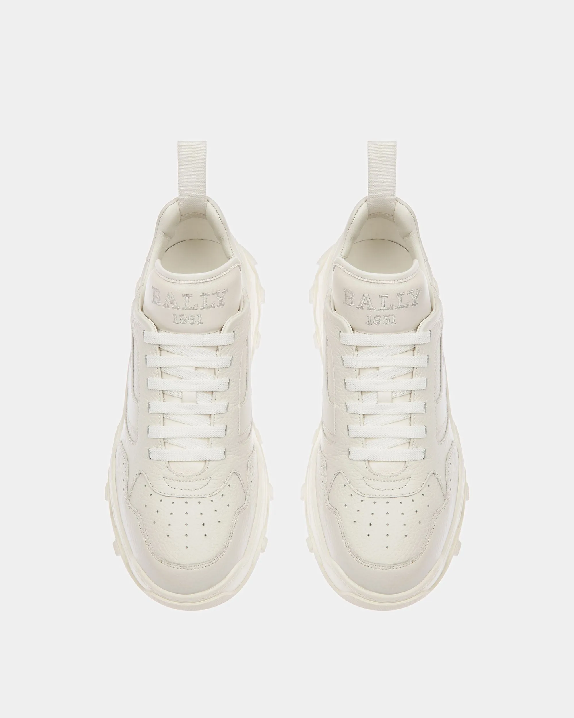 Holden Leather Sneakers In White