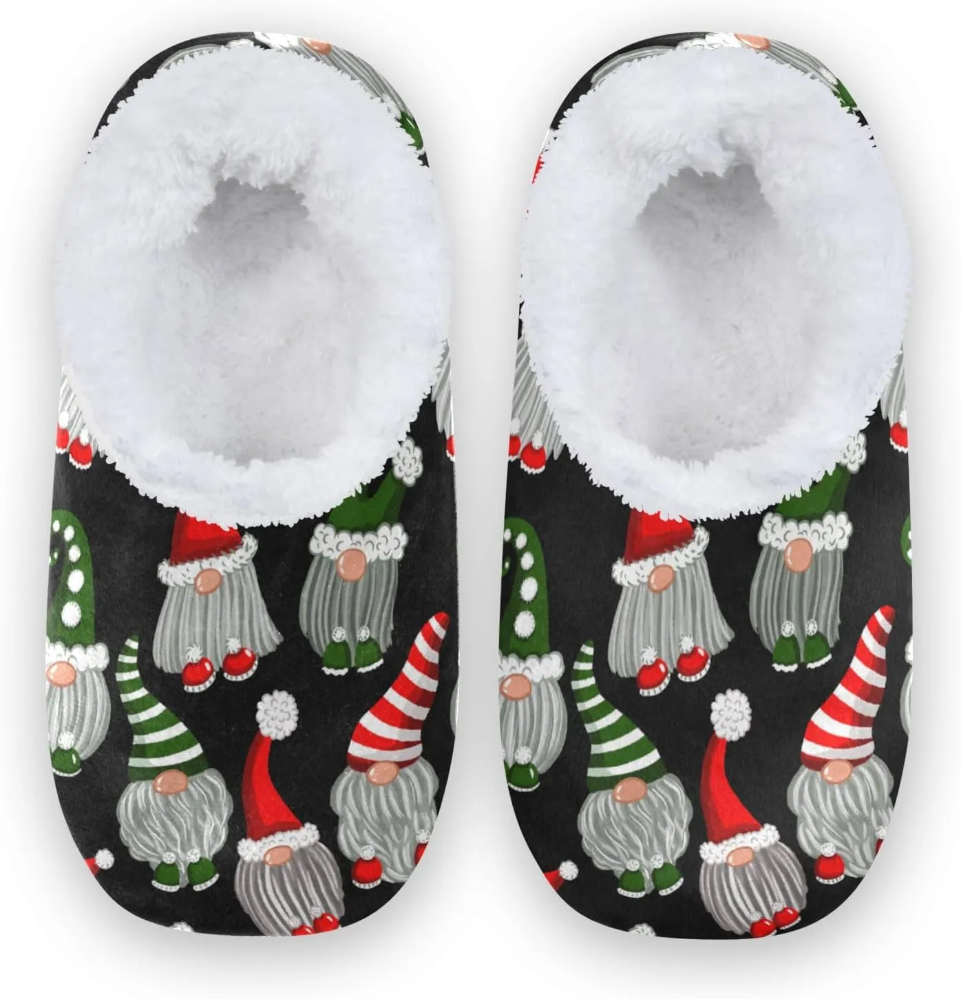 House Slippers Fuzzy Memory Foam Soft Slipper Socks for Woman Men