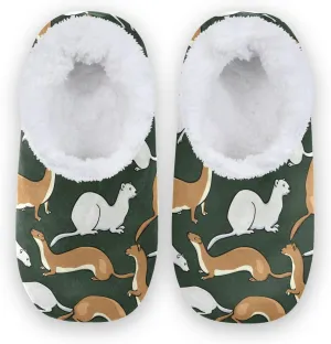 House Slippers Fuzzy Memory Foam Soft Slipper Socks for Woman Men
