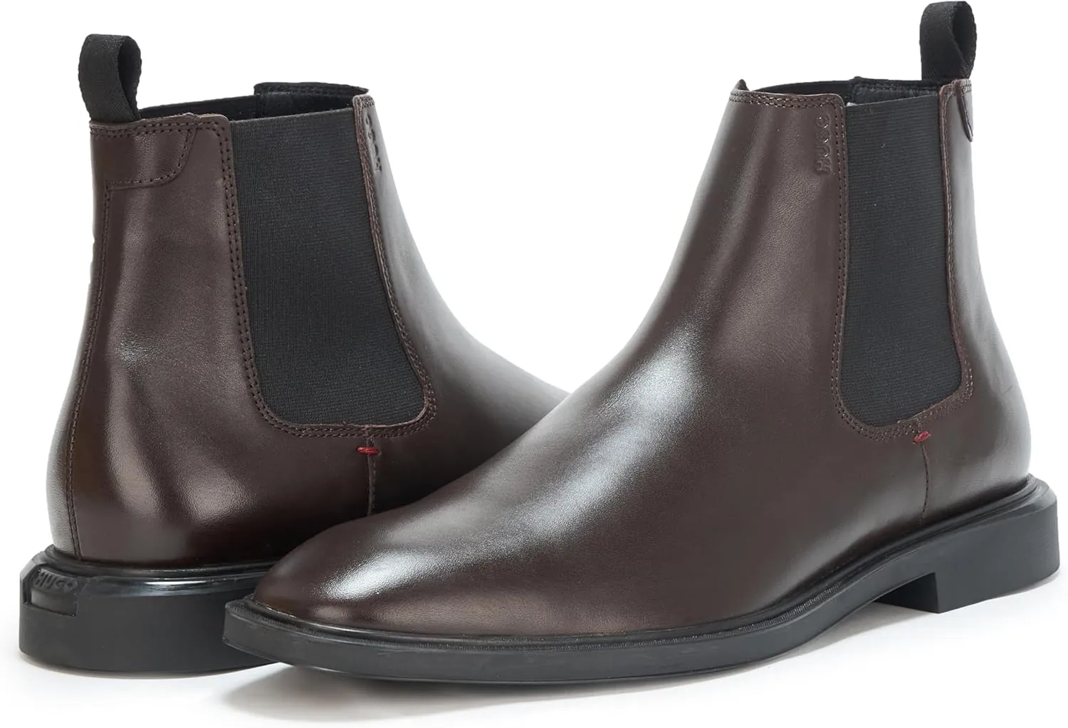 HUGO Men's Brushed Leather Chelsea Boot Chukka