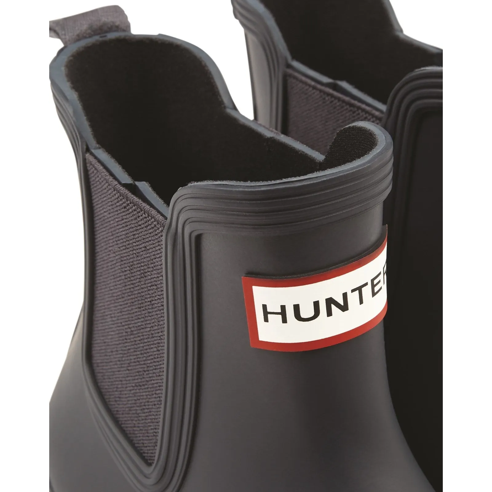 Hunter Original Chelsea Patterned Womens Wellingtons Navy