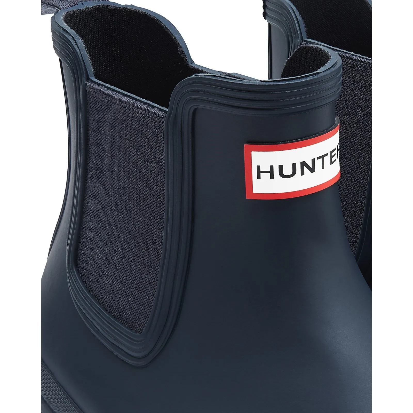 Hunter Original Chelsea Plain Rubber Mens Wellingtons Navy