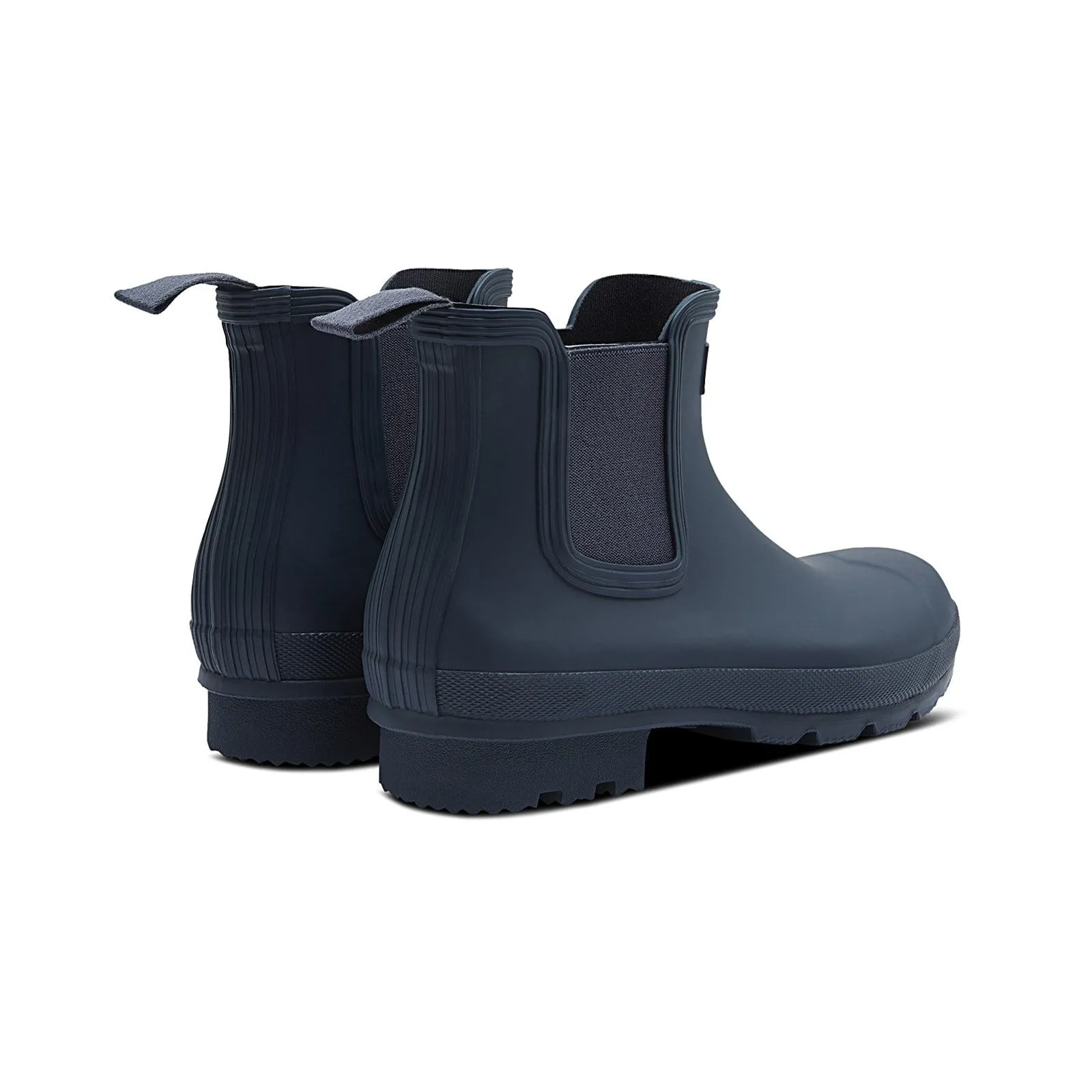 Hunter Original Chelsea Plain Rubber Mens Wellingtons Navy