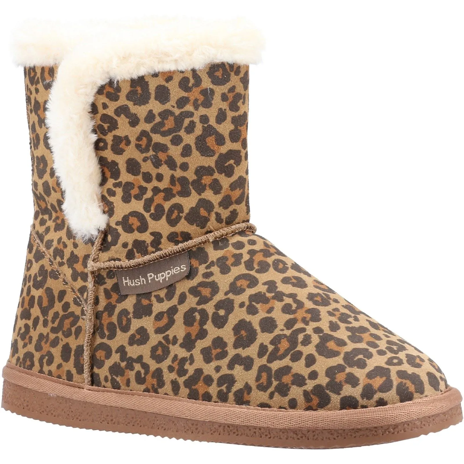 Hush Puppies Women's Ashleigh Slipper Bootie in Leopard