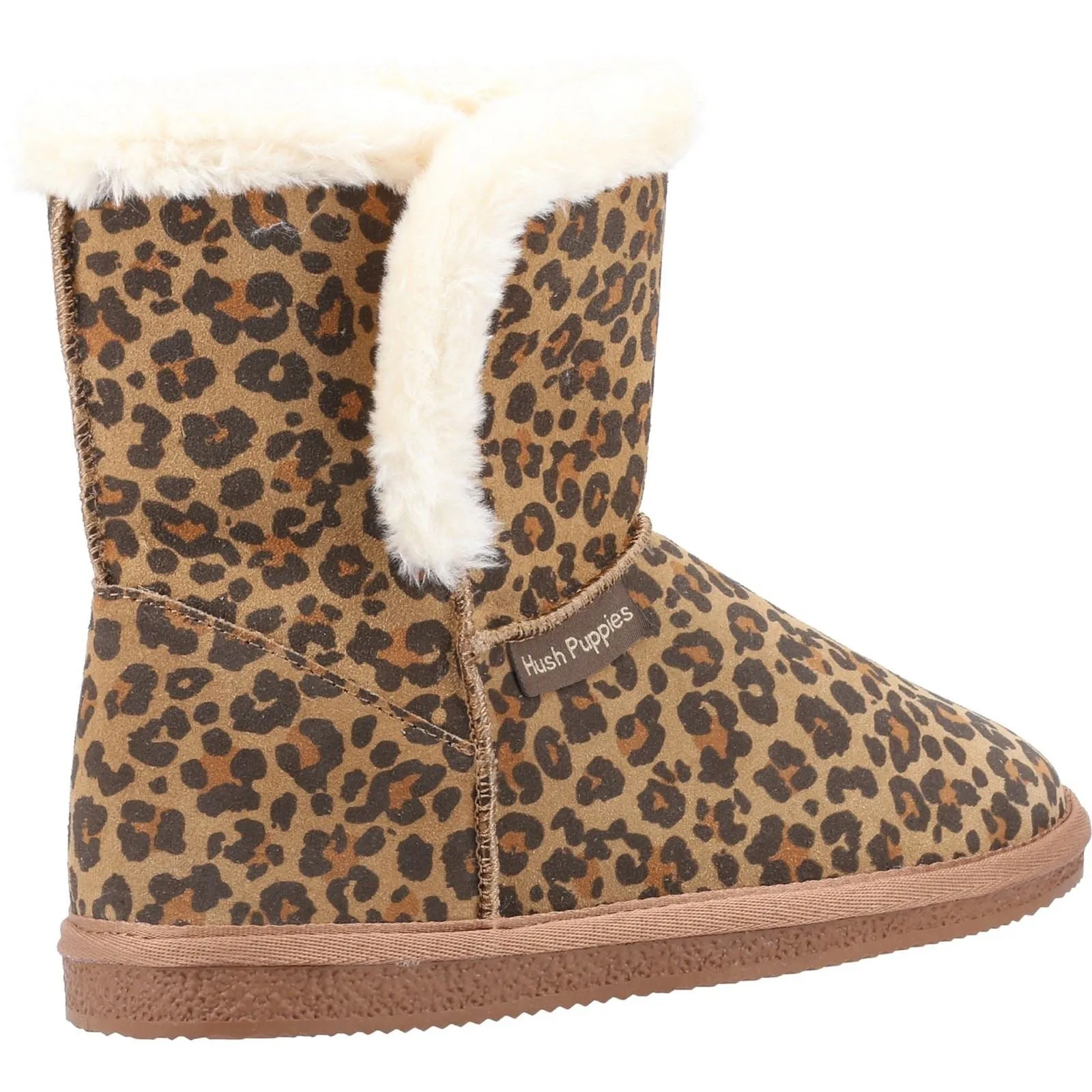 Hush Puppies Women's Ashleigh Slipper Bootie in Leopard