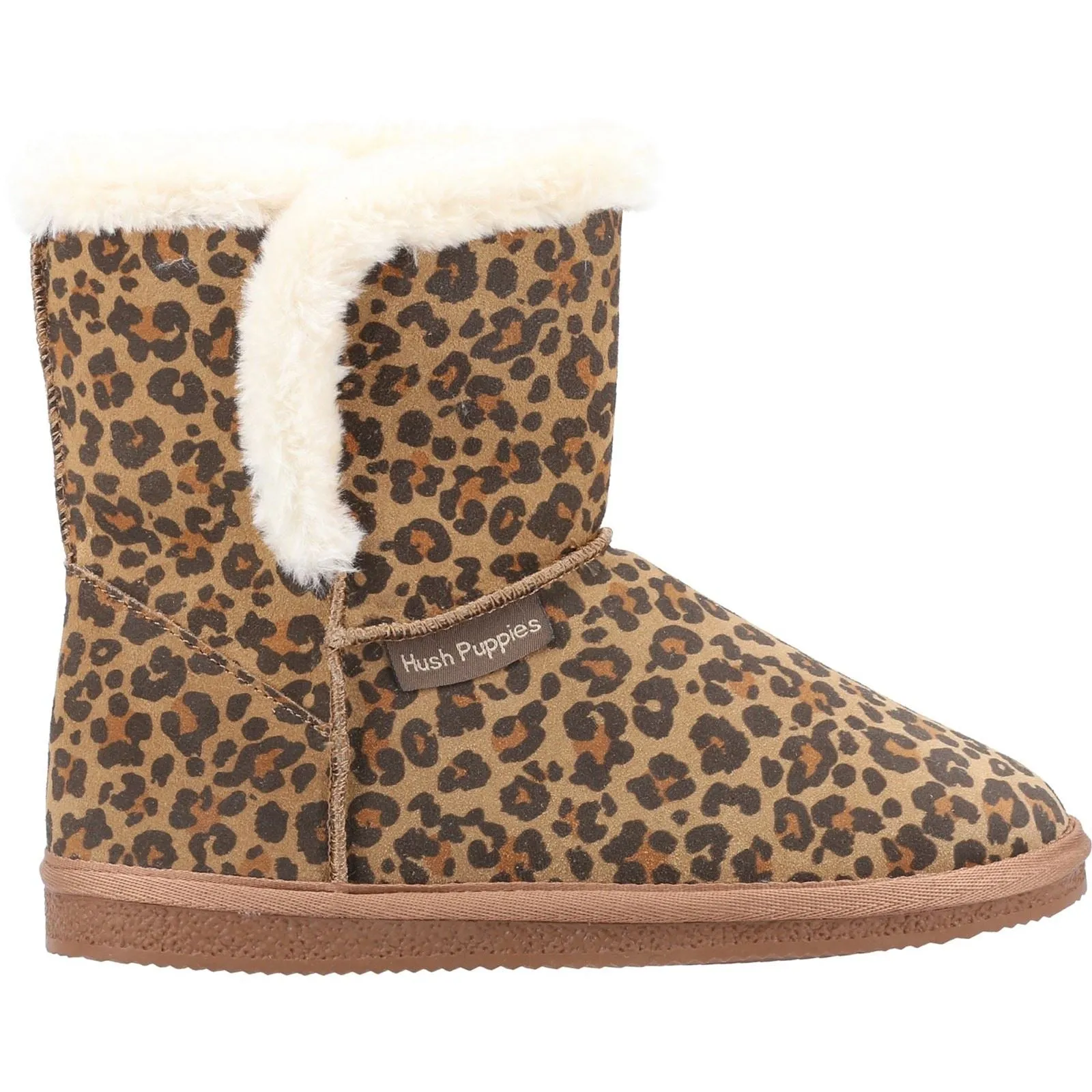Hush Puppies Women's Ashleigh Slipper Bootie in Leopard