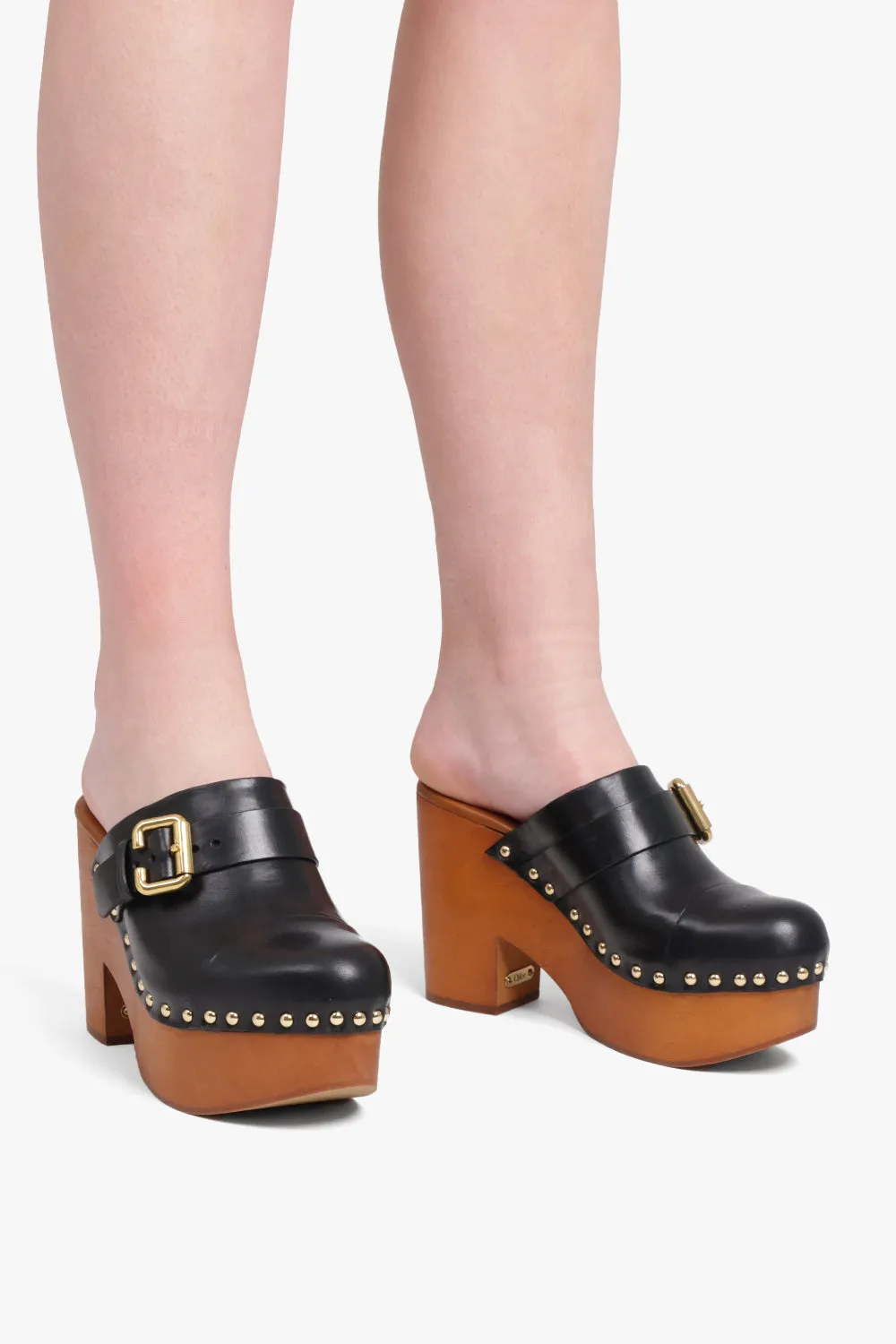 Jeanette 110mm Clog Mule | Black