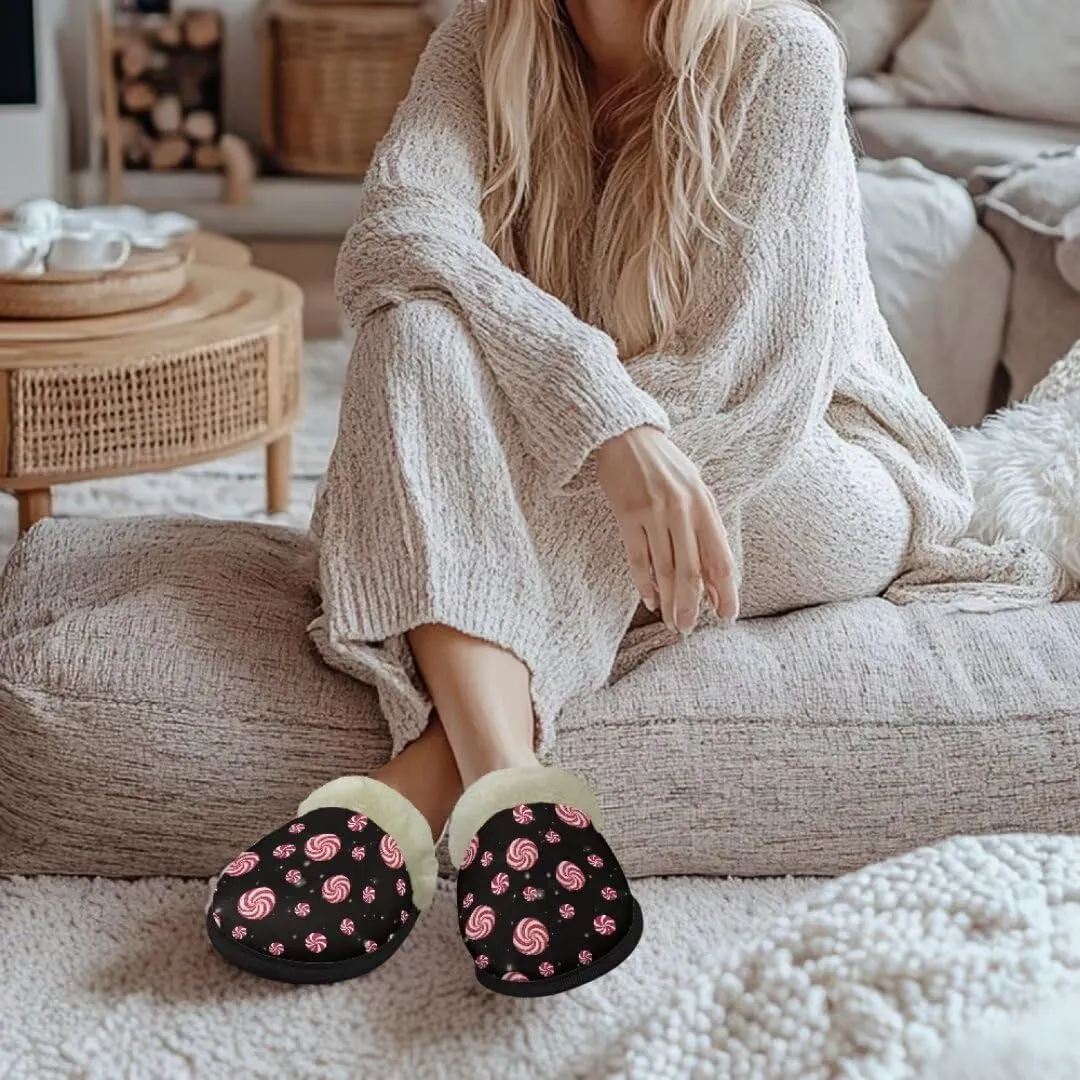 Jeiento Christmas Slippers for Men Women Comfortable Cotton Memory Foam Slippers Soft Fluffy Warm House Shoes Bedroom Slipper