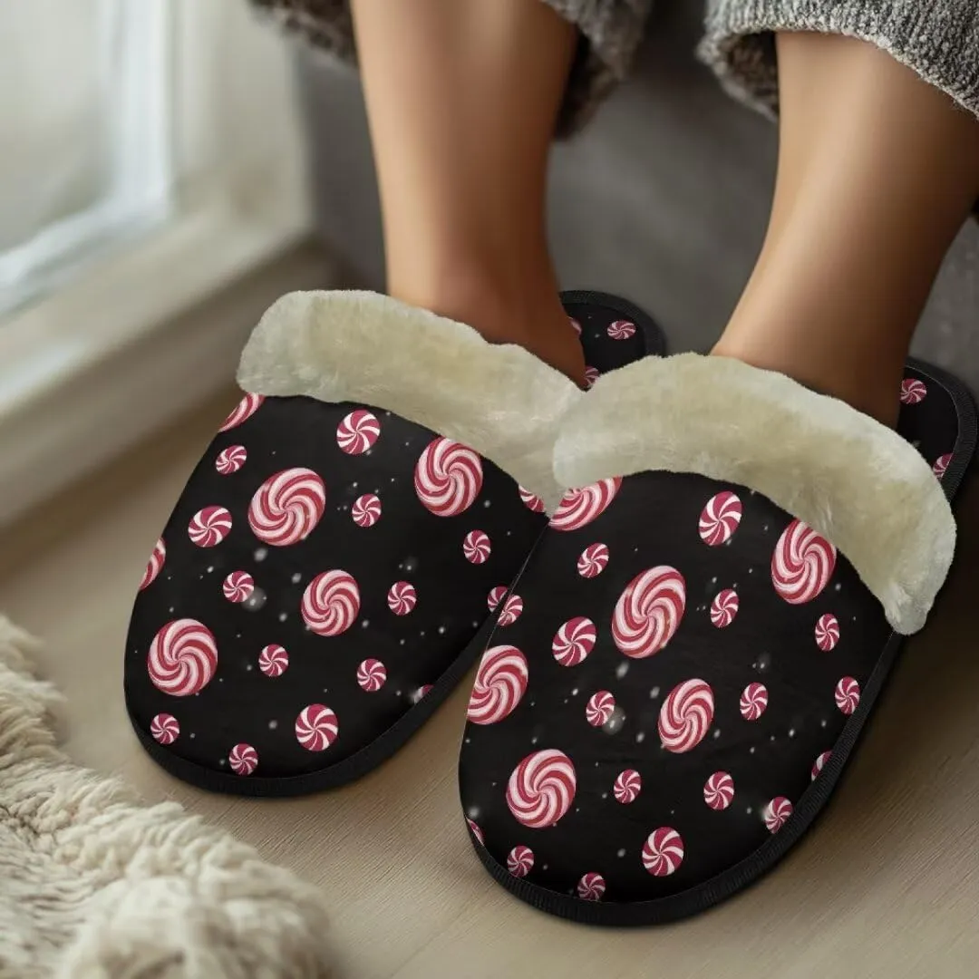 Jeiento Christmas Slippers for Men Women Comfortable Cotton Memory Foam Slippers Soft Fluffy Warm House Shoes Bedroom Slipper