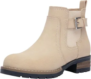 Jeossy Women's 9006 Ankle Boots Short Chelsea Booties for Women Low Heel with Zip