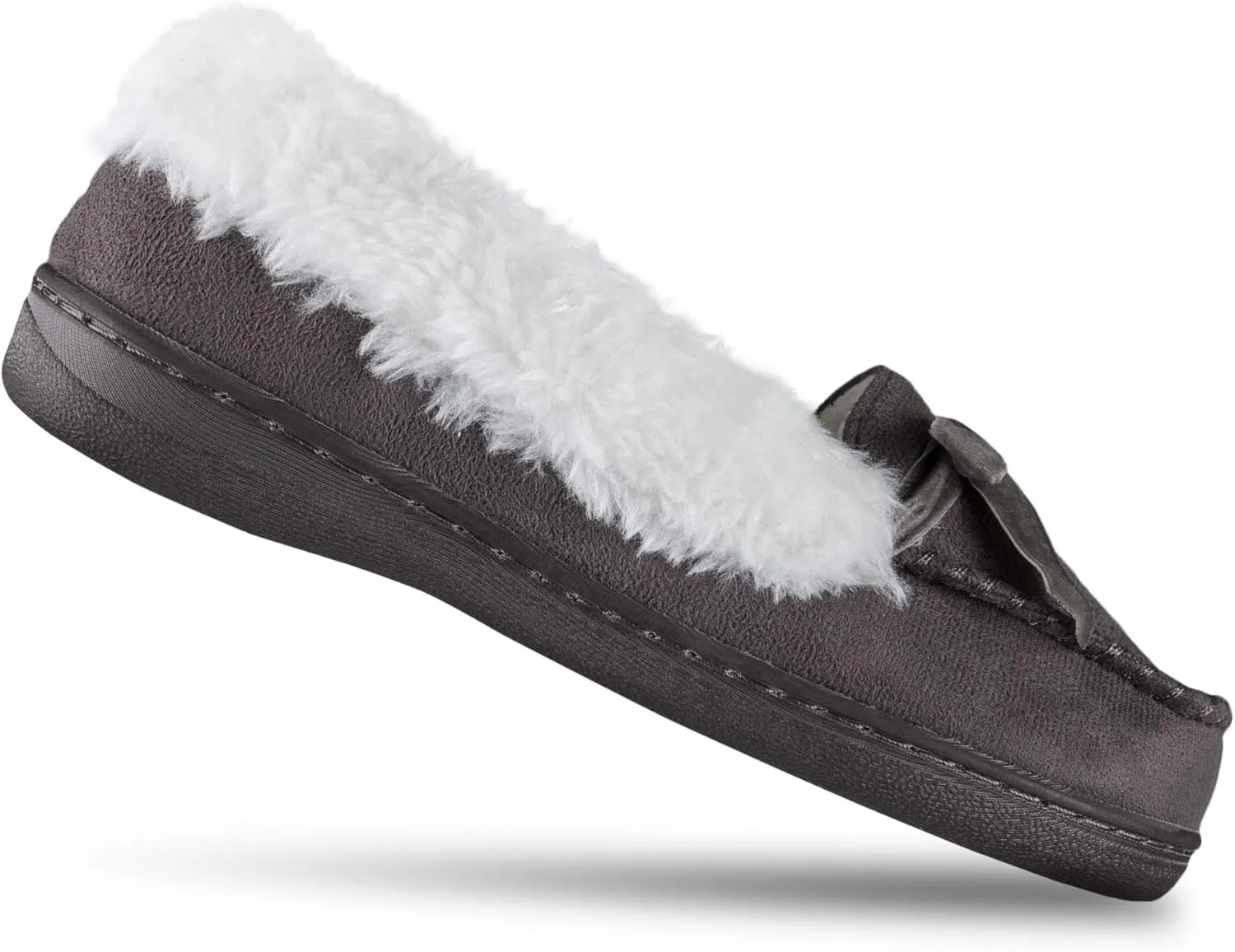Jessica Simpson Girl's Microsuede Moccasin Indoor Outdoor Slipper Shoe