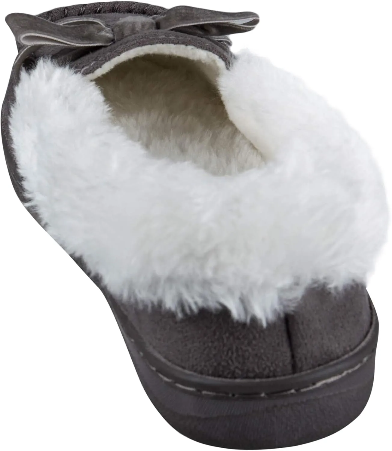Jessica Simpson Girl's Microsuede Moccasin Indoor Outdoor Slipper Shoe