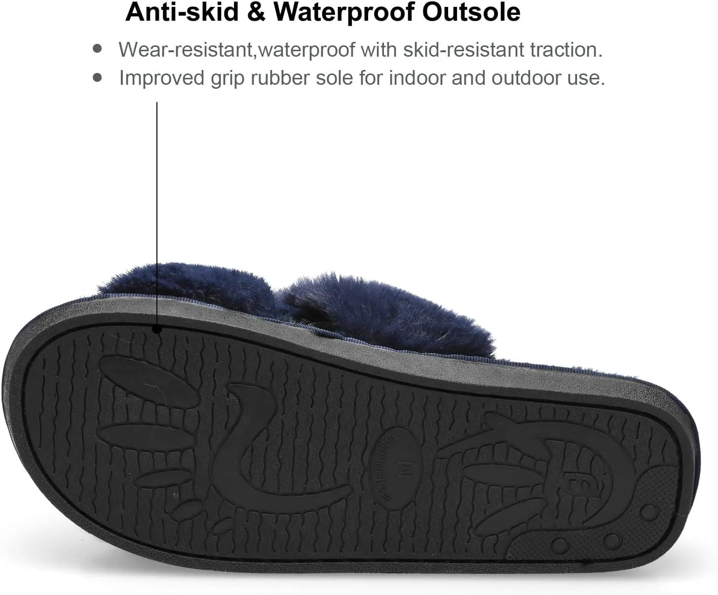 JIASUQI Women's Open Toe Slippers Fuzzy Fluffy House Slippers for Women Cozy Criss Cross Furry Slides Slippers