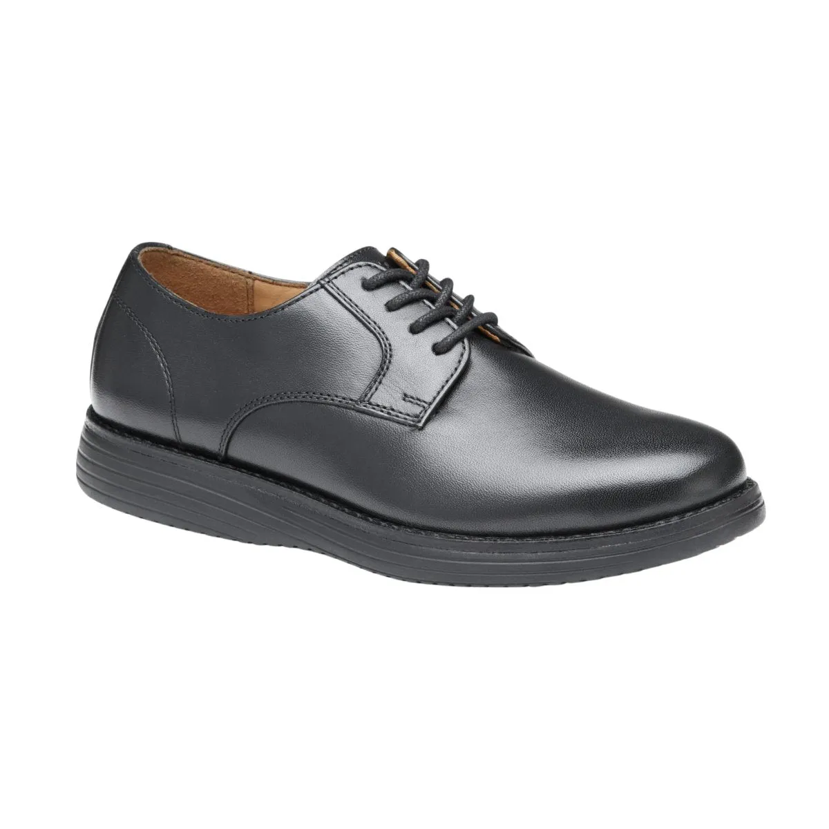 Johnston & Murphy Boy's Upton Plain Toe Black