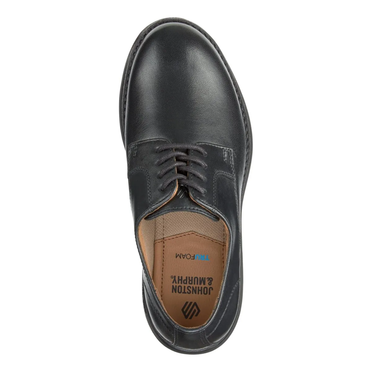 Johnston & Murphy Boy's Upton Plain Toe Black