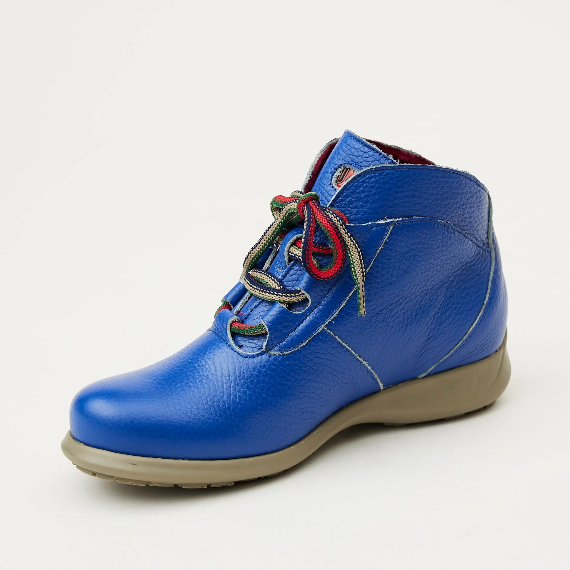 Jose Saenz Electric Blue Leather Walking Boots